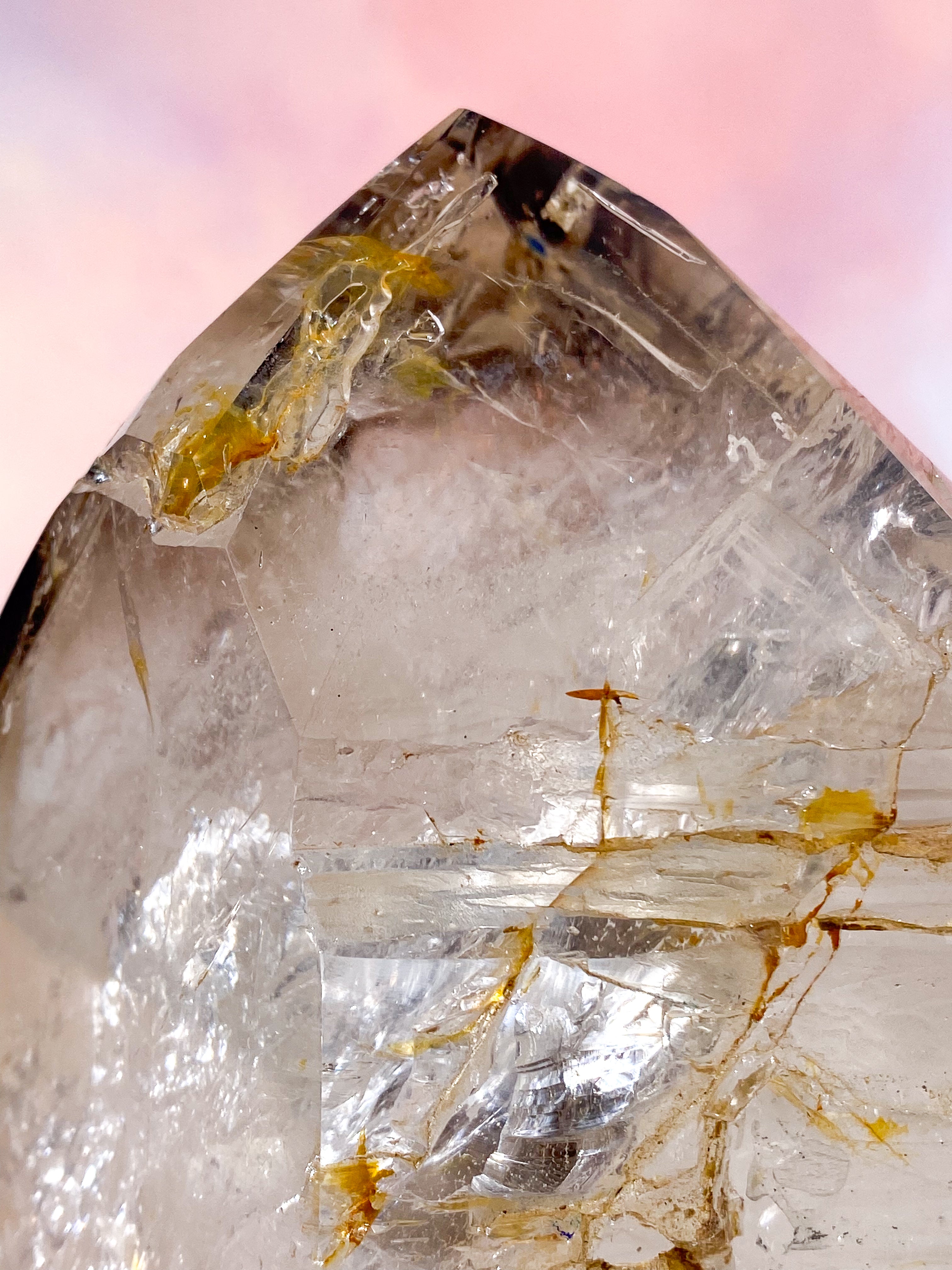 Kæmpe Enhydro Smokey Bjergkrystal Tårn (Nr. 5) Eksklusiv Kvalitet