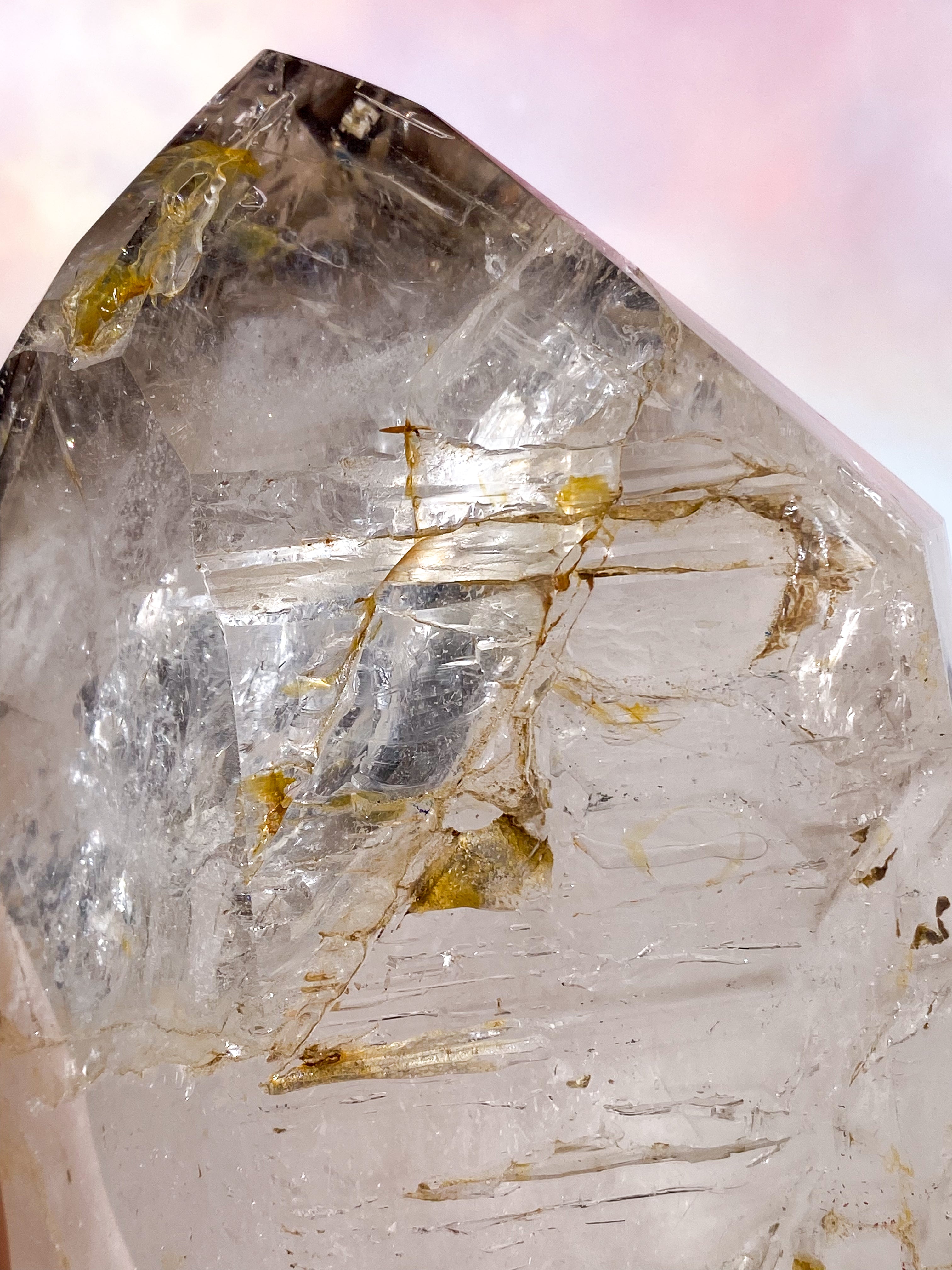 Kæmpe Enhydro Smokey Bjergkrystal Tårn (Nr. 5) Eksklusiv Kvalitet