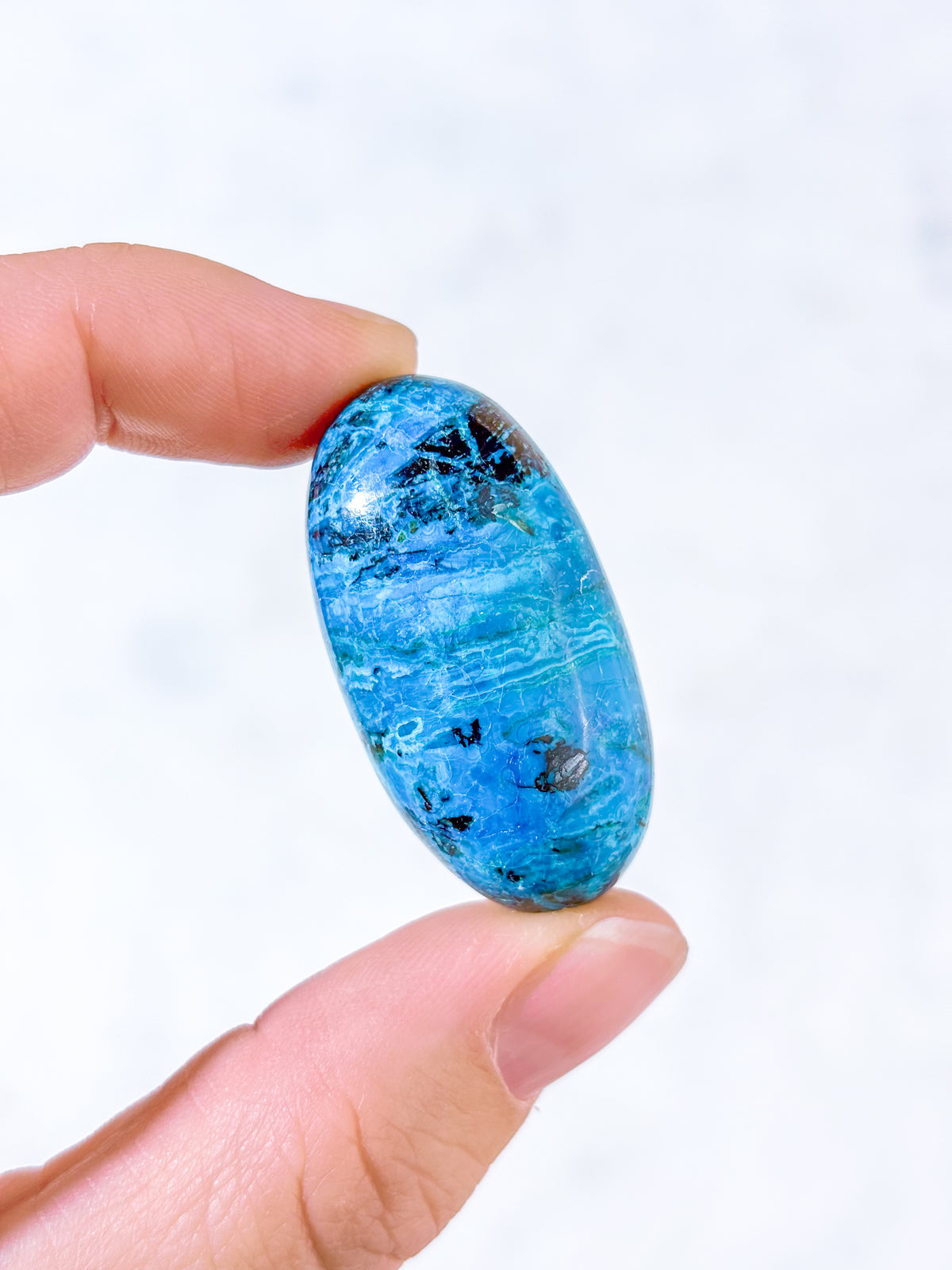 Chilensk Blå Opal Shiva (Nr. 1) Sjælden