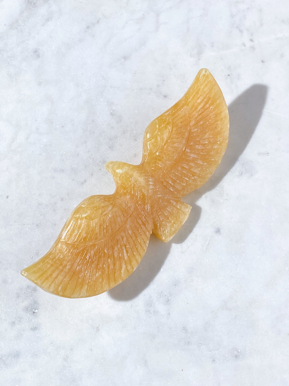 Orange Calcit Ørn (Nr. 1)