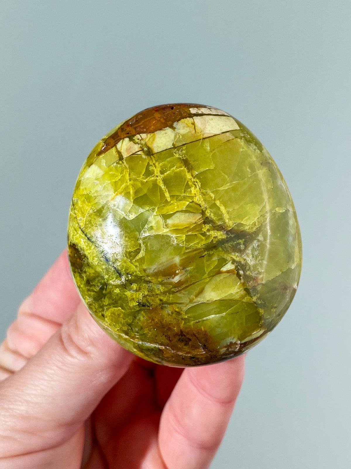 Grøn Opal Palmstone (Nr. 1)