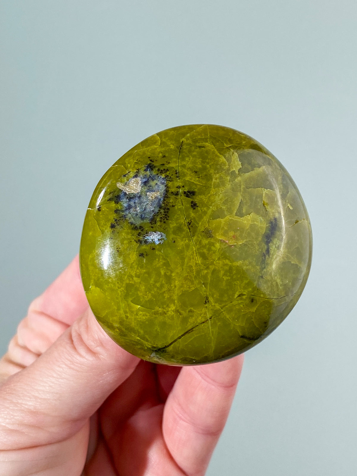 Grøn Opal Palmstone (Nr. 4)