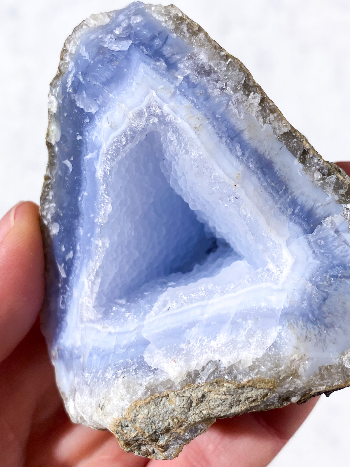 Druzy Blonde Agat Rå (Nr. 11)