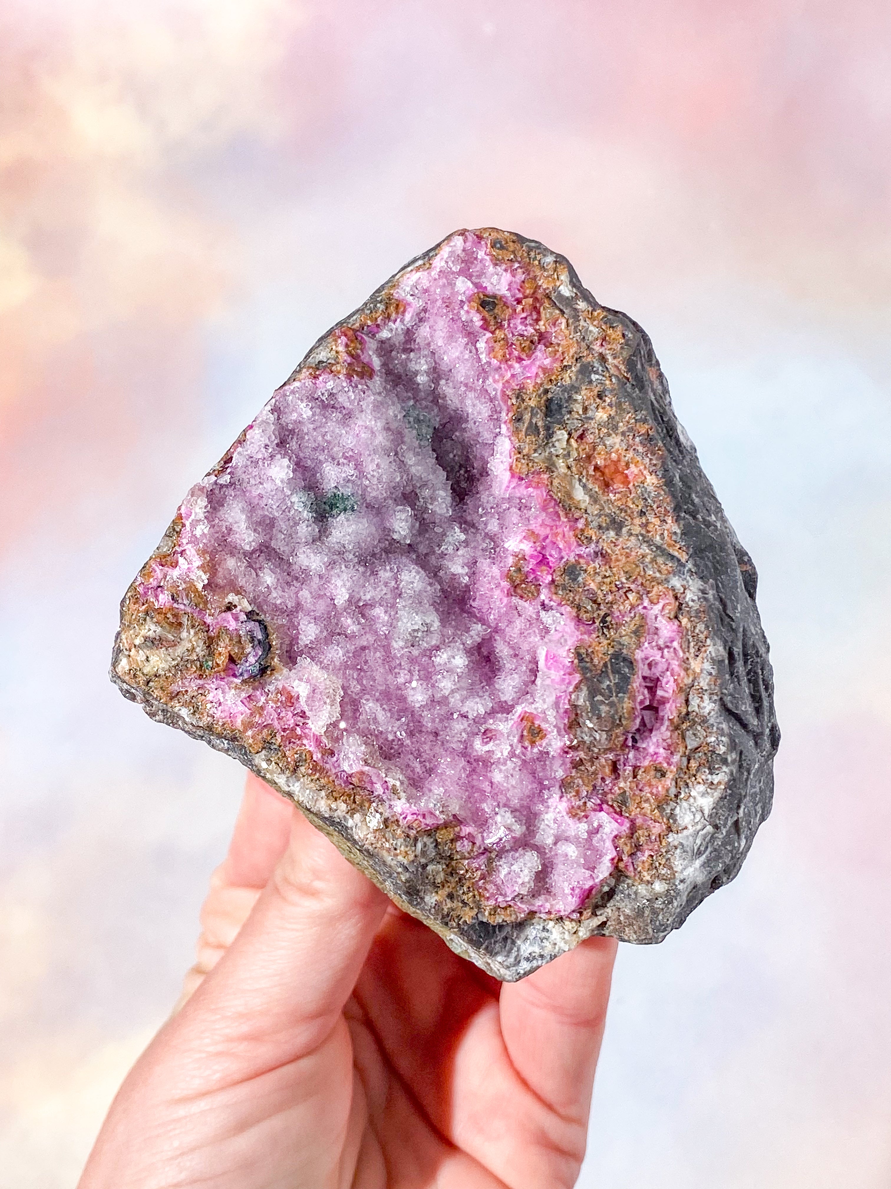 Druzy Cobalto Calcit Klynge (Nr. 28)