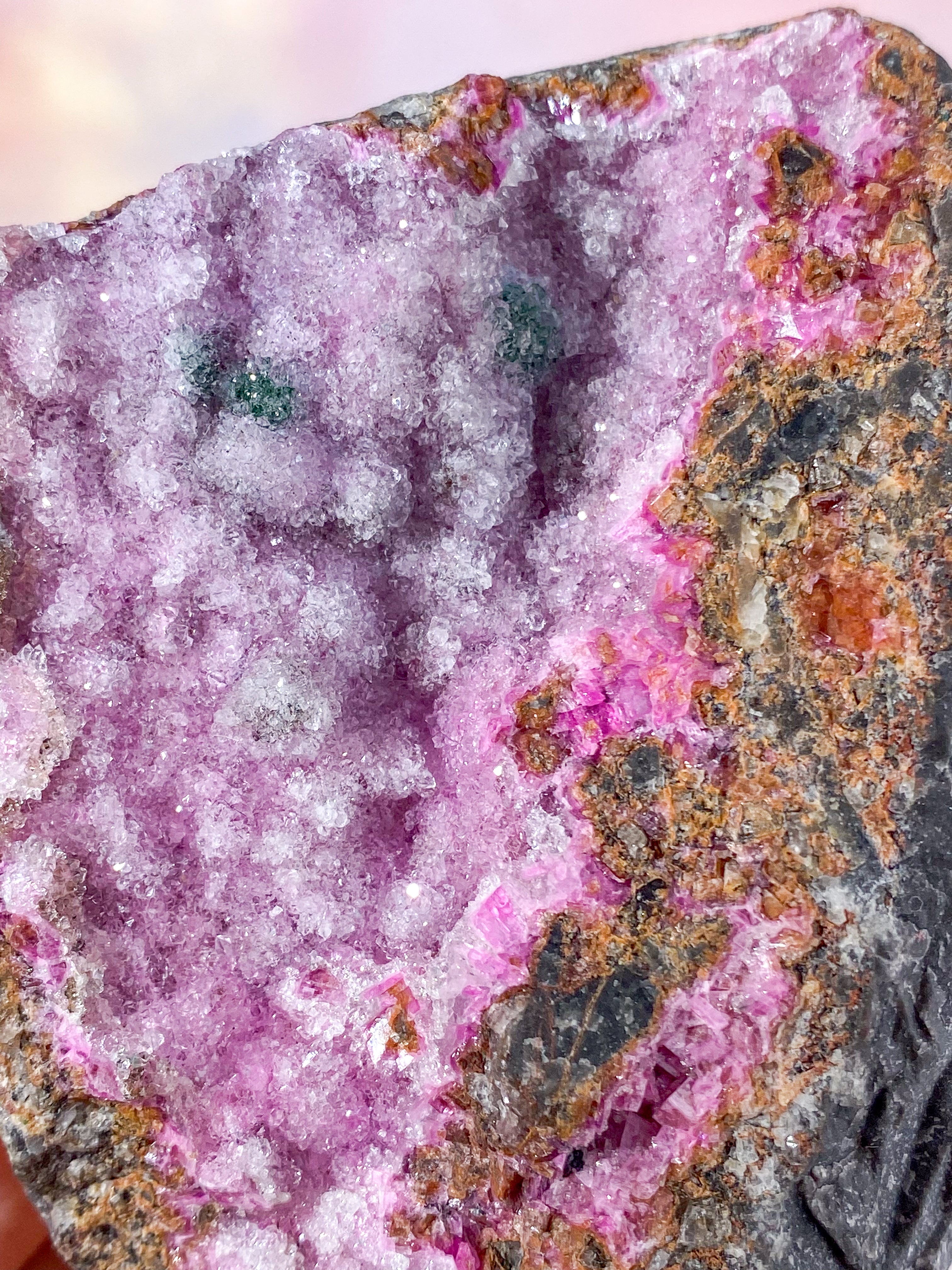 Druzy Cobalto Calcit Klynge (Nr. 28)