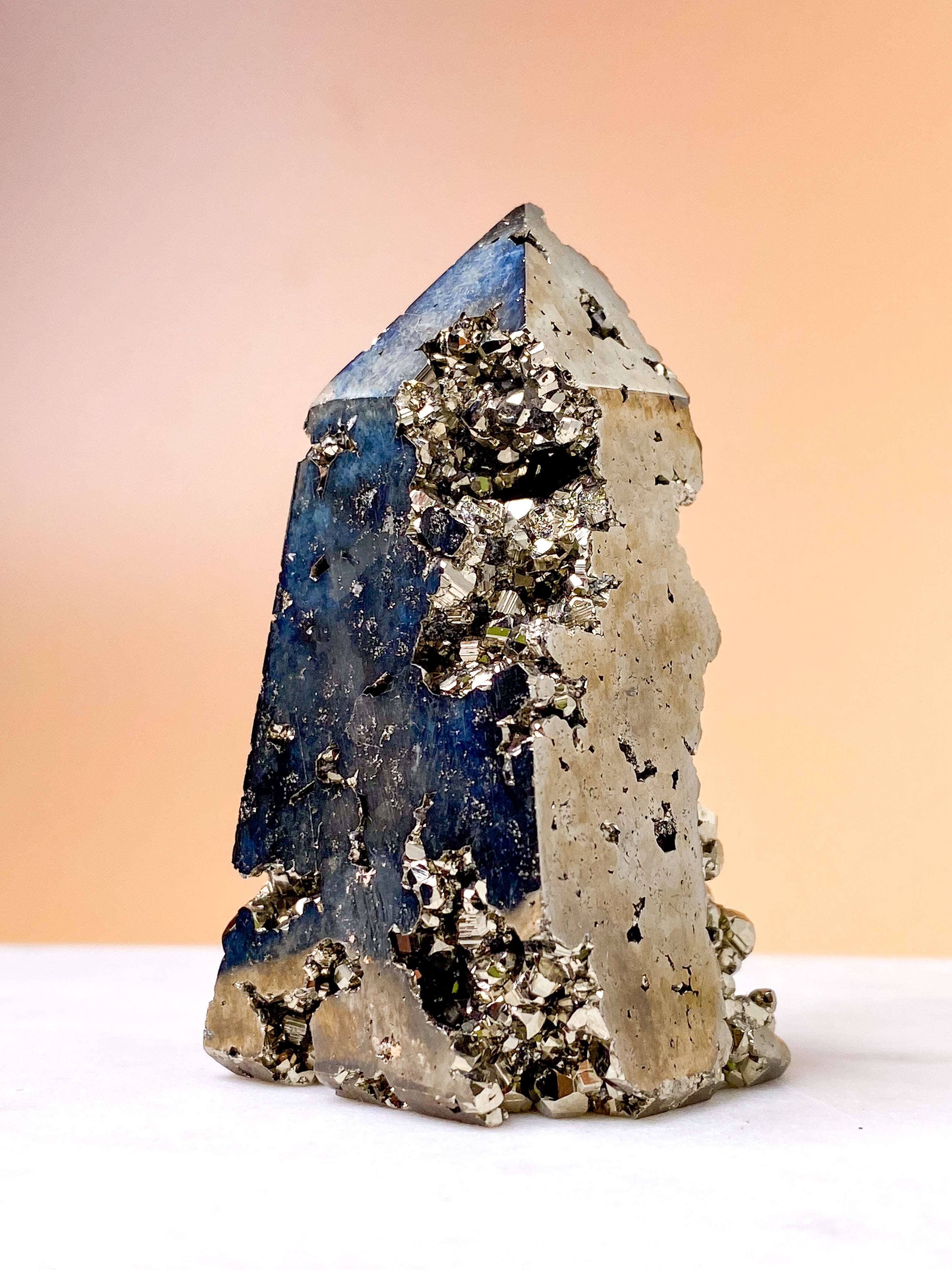 Druzy Pyrit Tårn (Nr. 4)