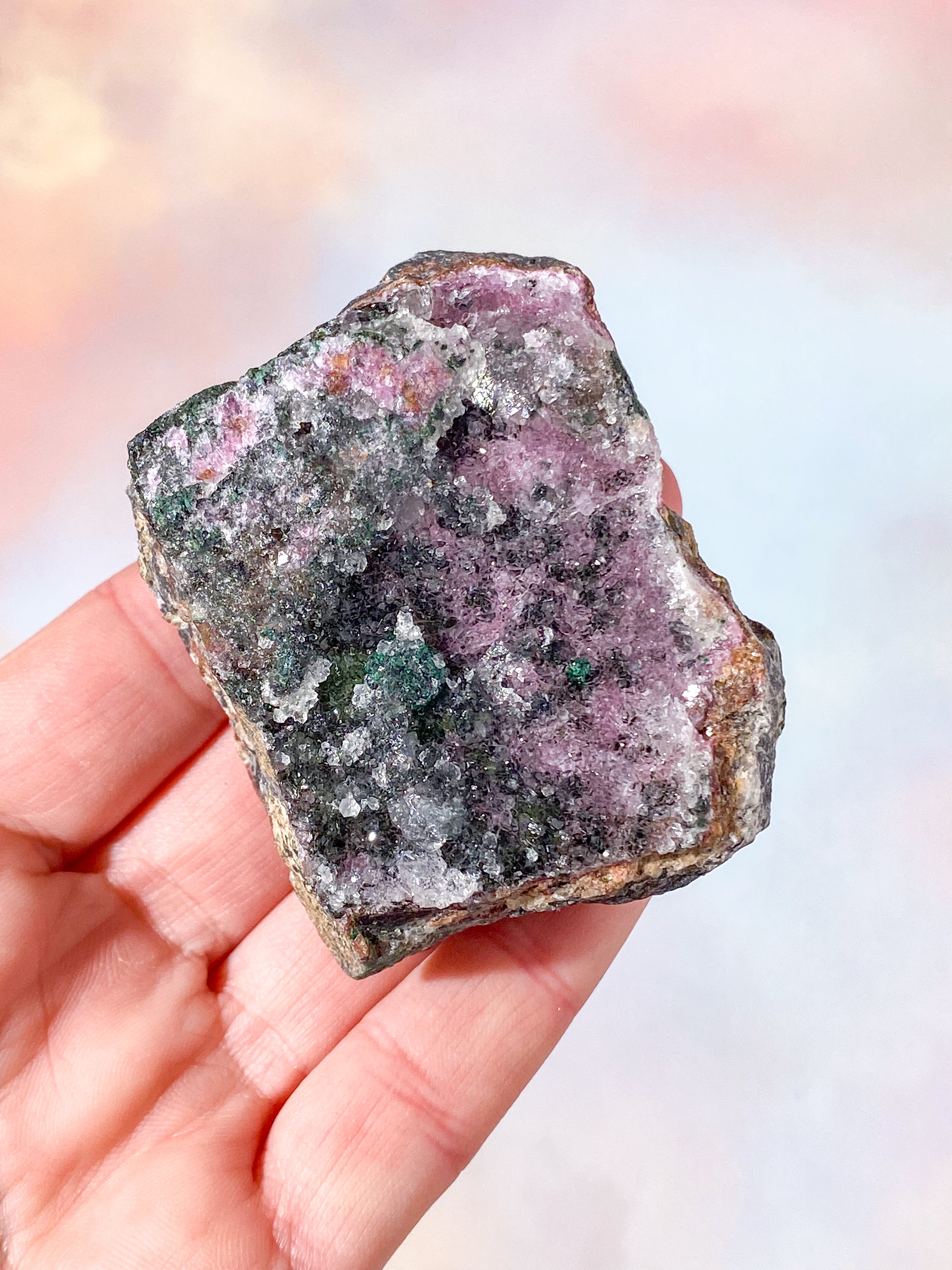 Druzy Cobalto Calcit Klynge (Nr. 31)
