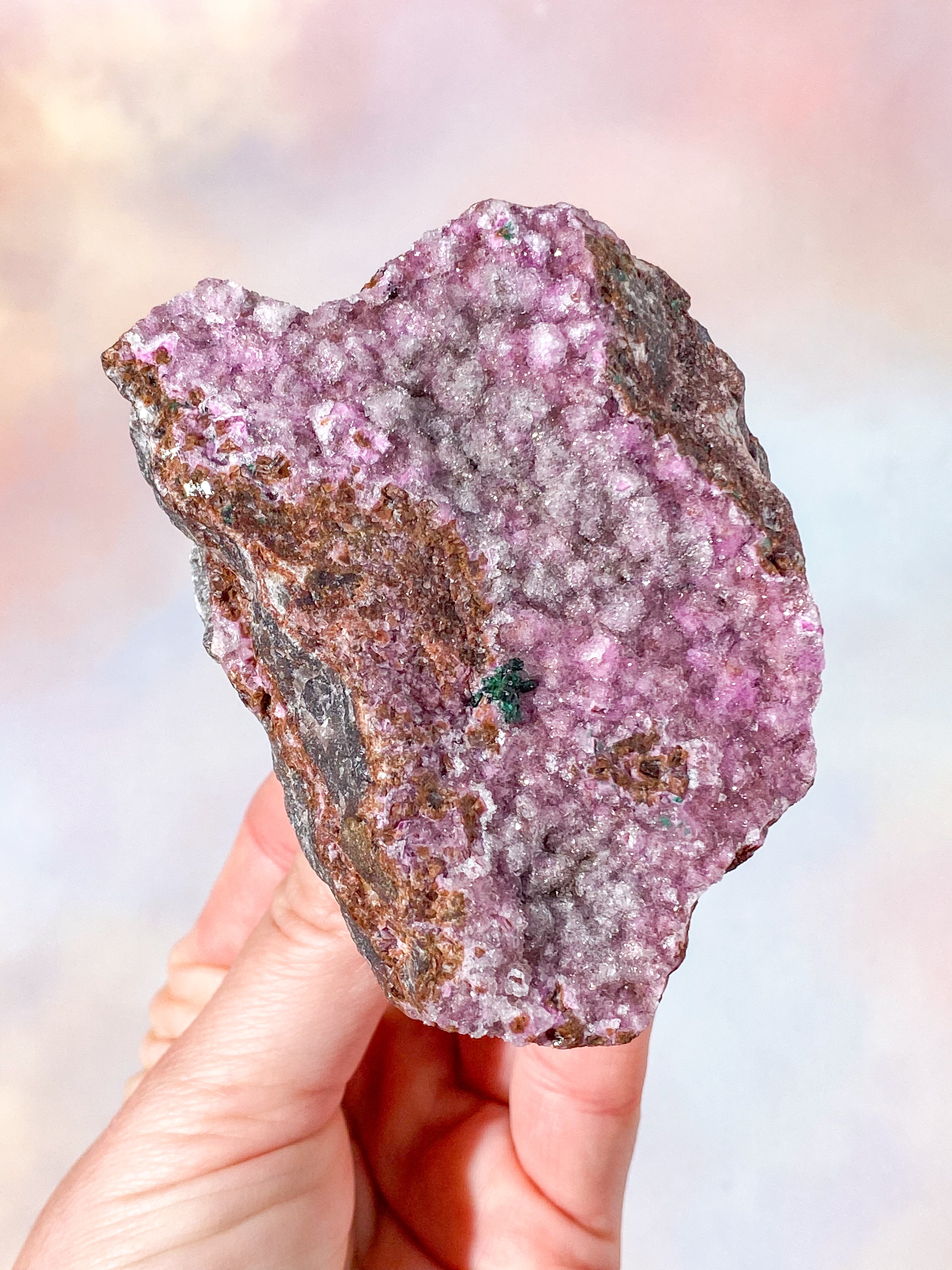 Druzy Cobalto Calcit Klynge (Nr. 32)