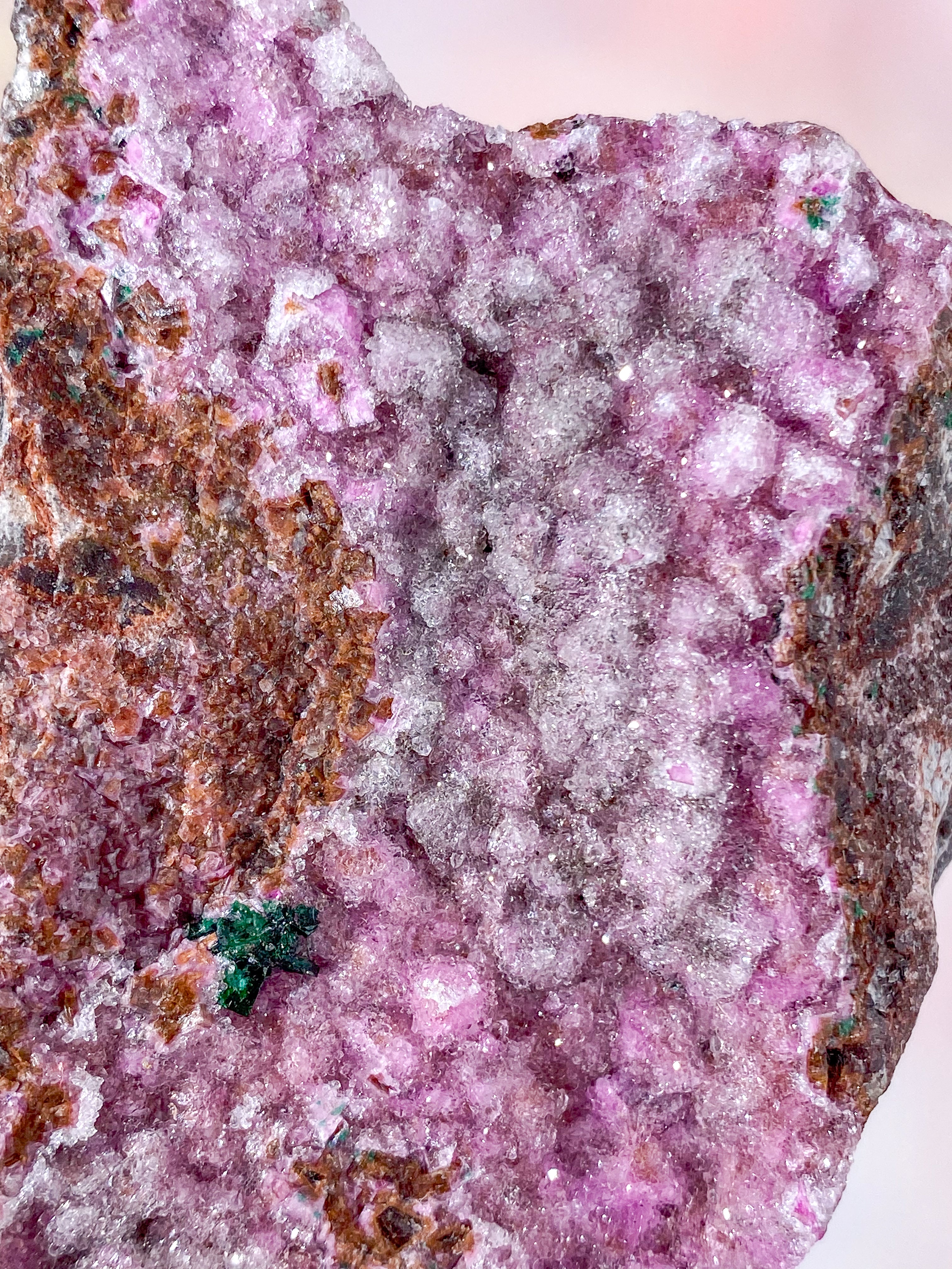Druzy Cobalto Calcit Klynge (Nr. 32)