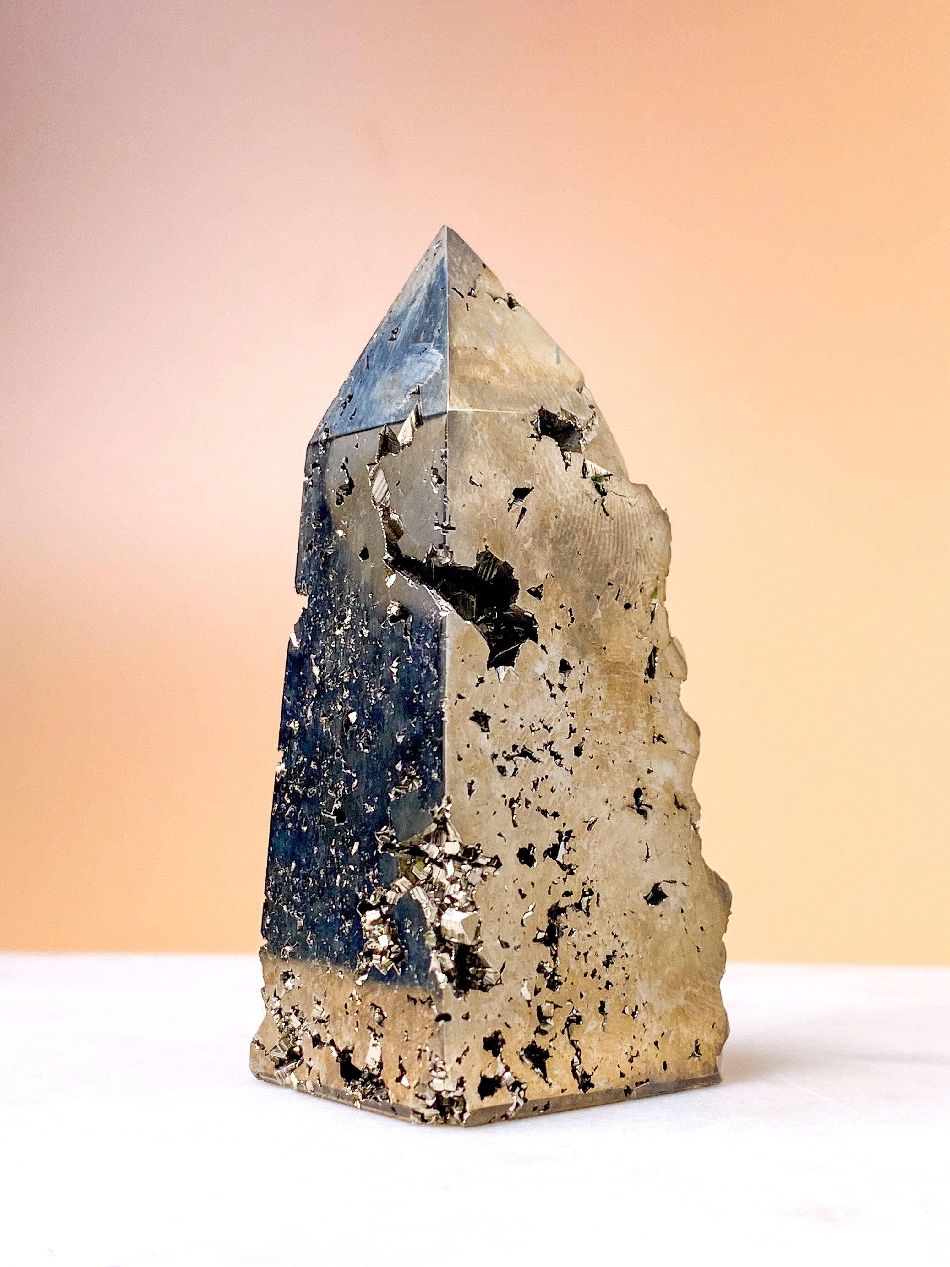 Druzy Pyrit Tårn (Nr. 10)