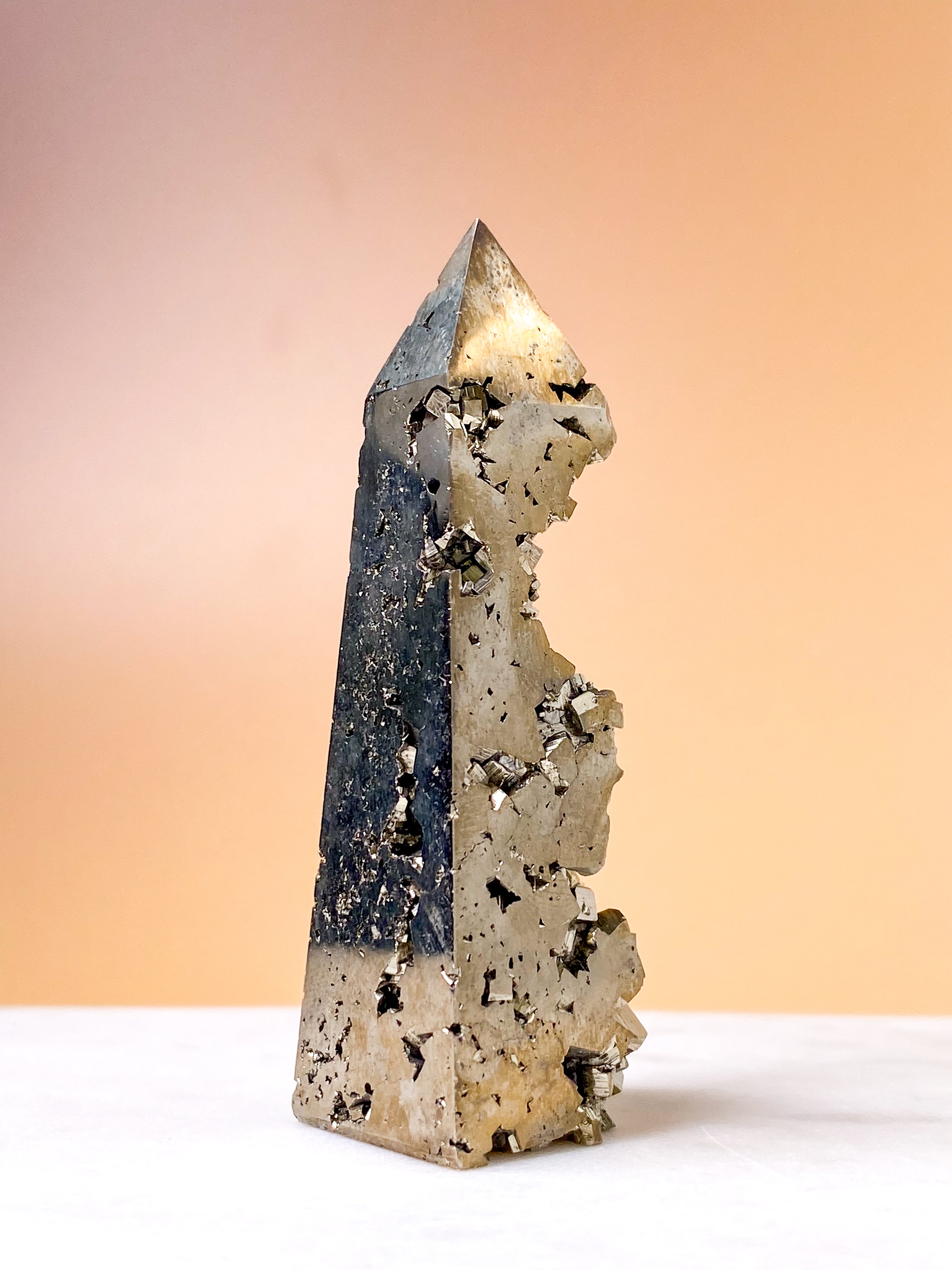 Druzy Pyrit Tårn (Nr. 11)