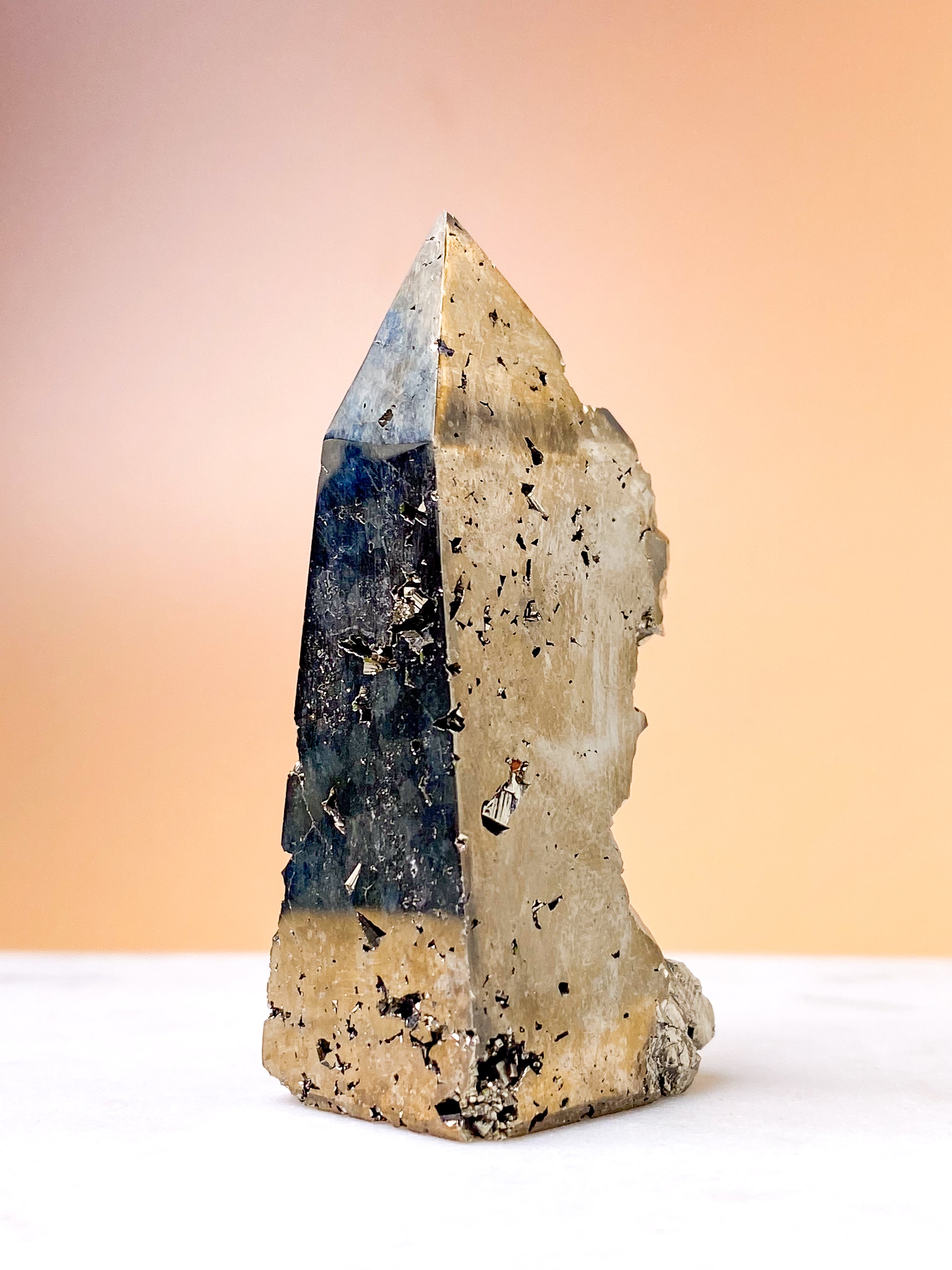 Druzy Pyrit Tårn (Nr. 15)