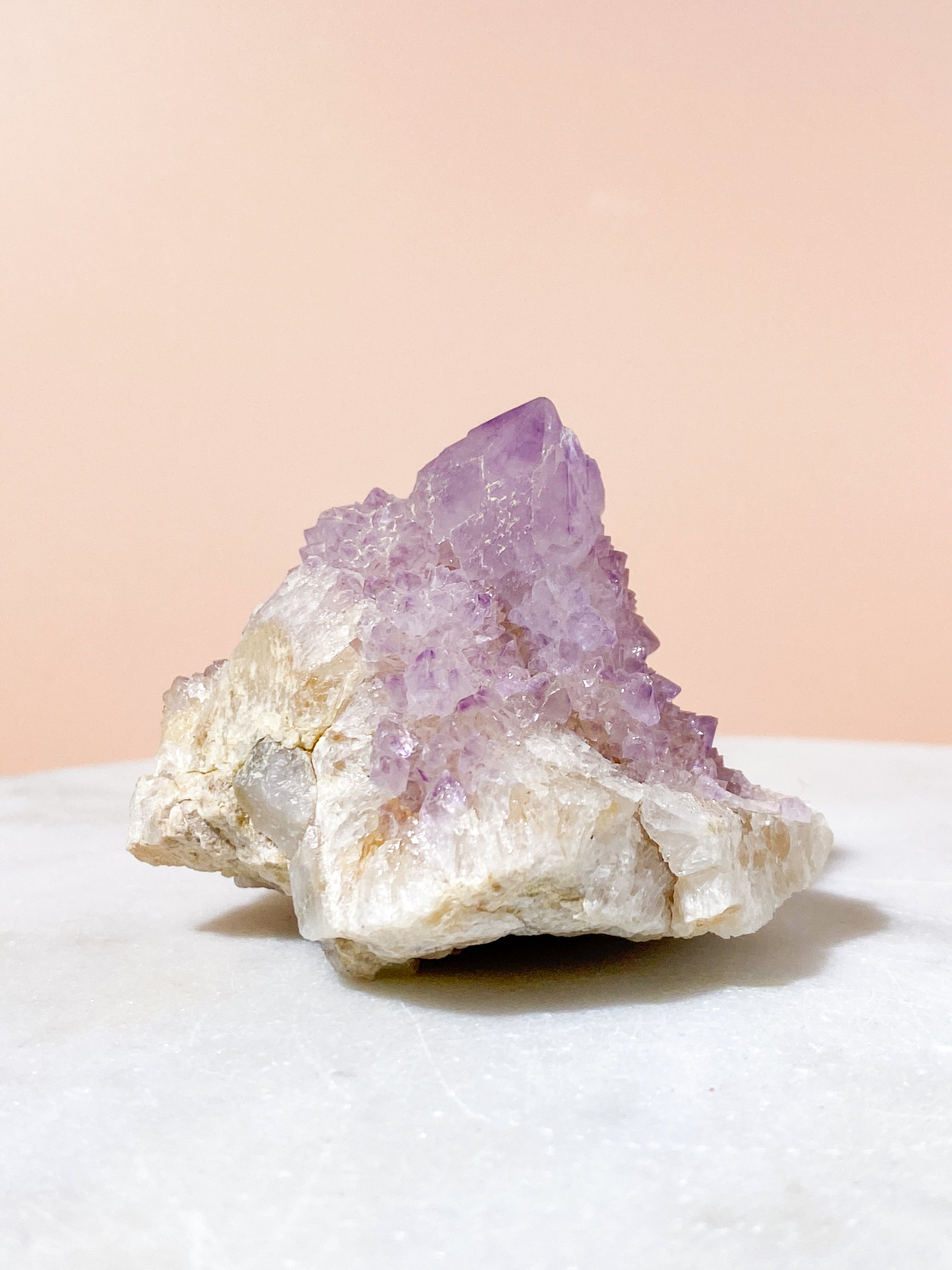 Lille Spirit Quartz Ametyst Klynge (Nr. 4)