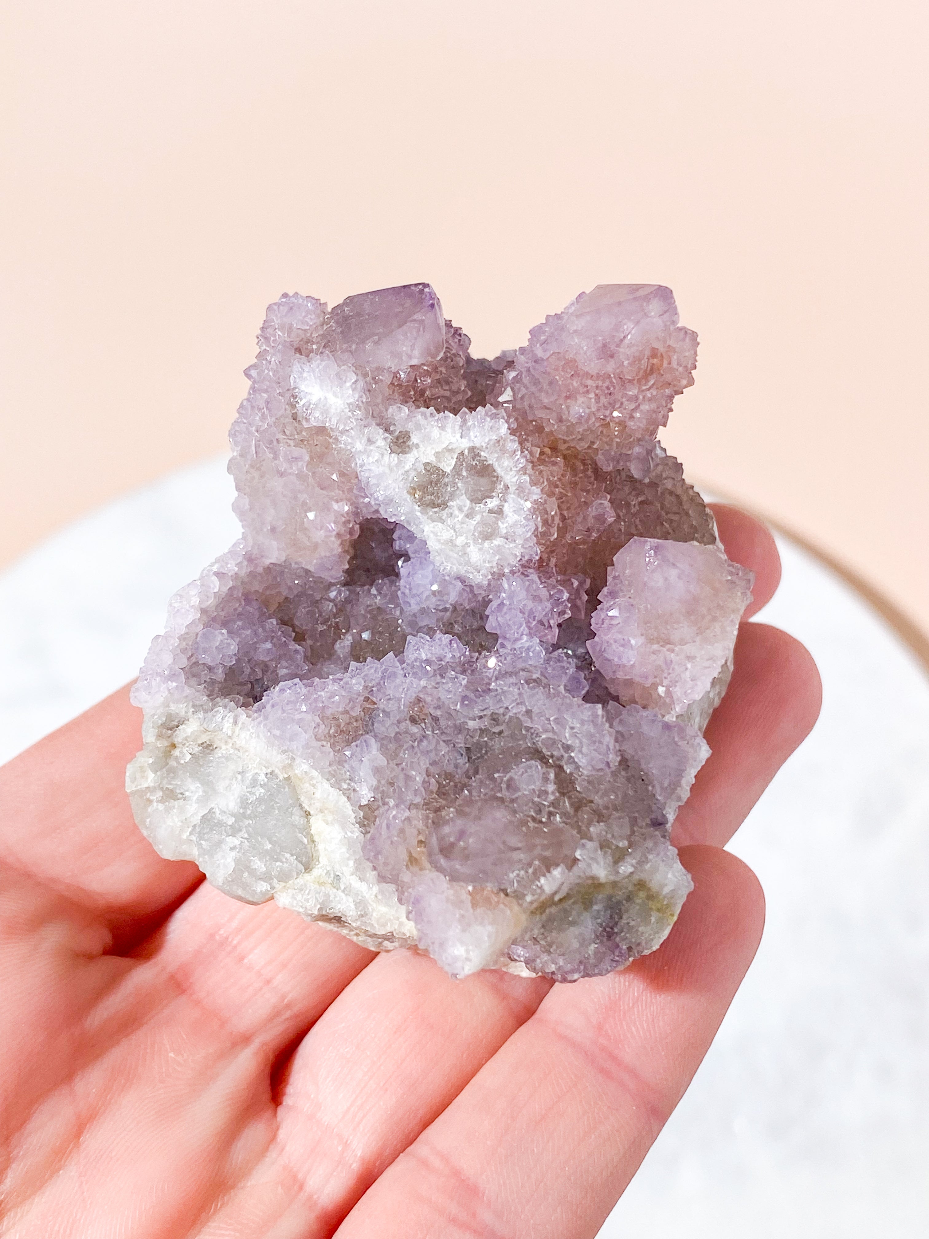 Lille Spirit Quartz Ametyst Klynge (Nr. 9)