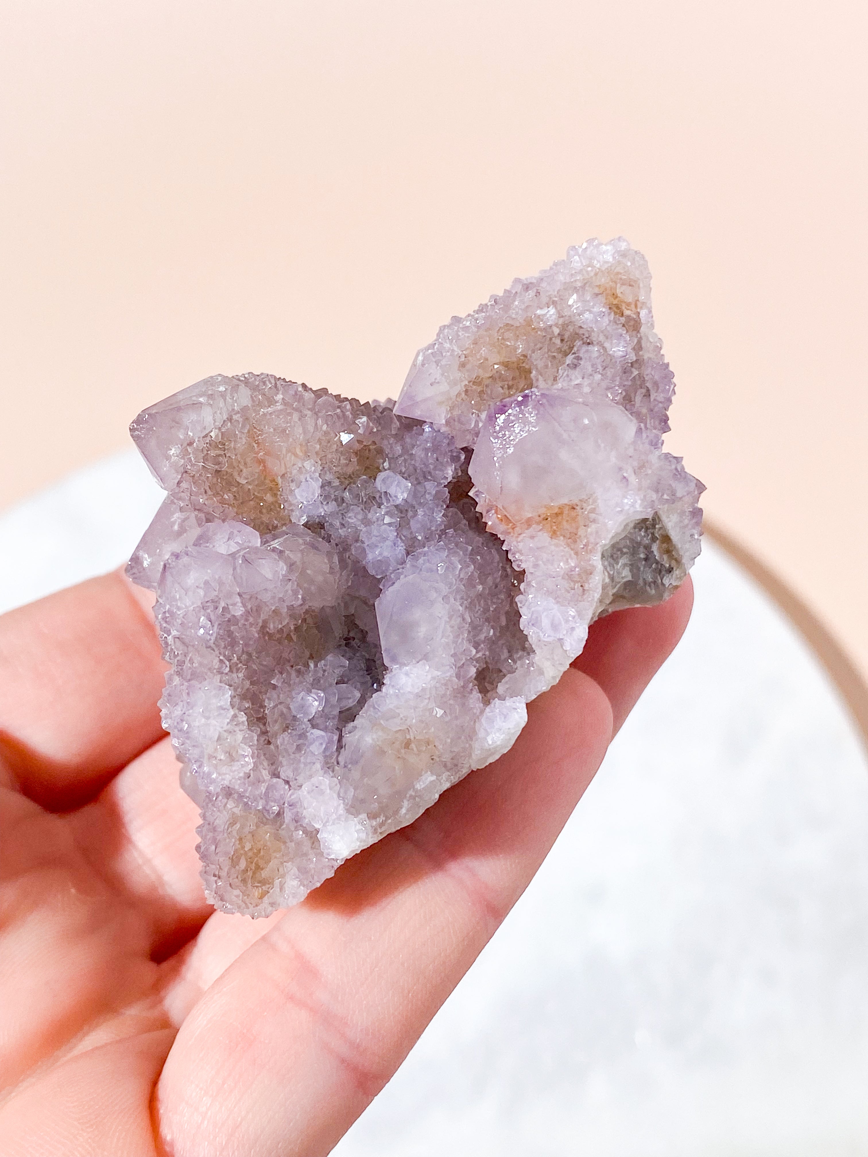 Lille Spirit Quartz Ametyst Klynge (Nr. 12)