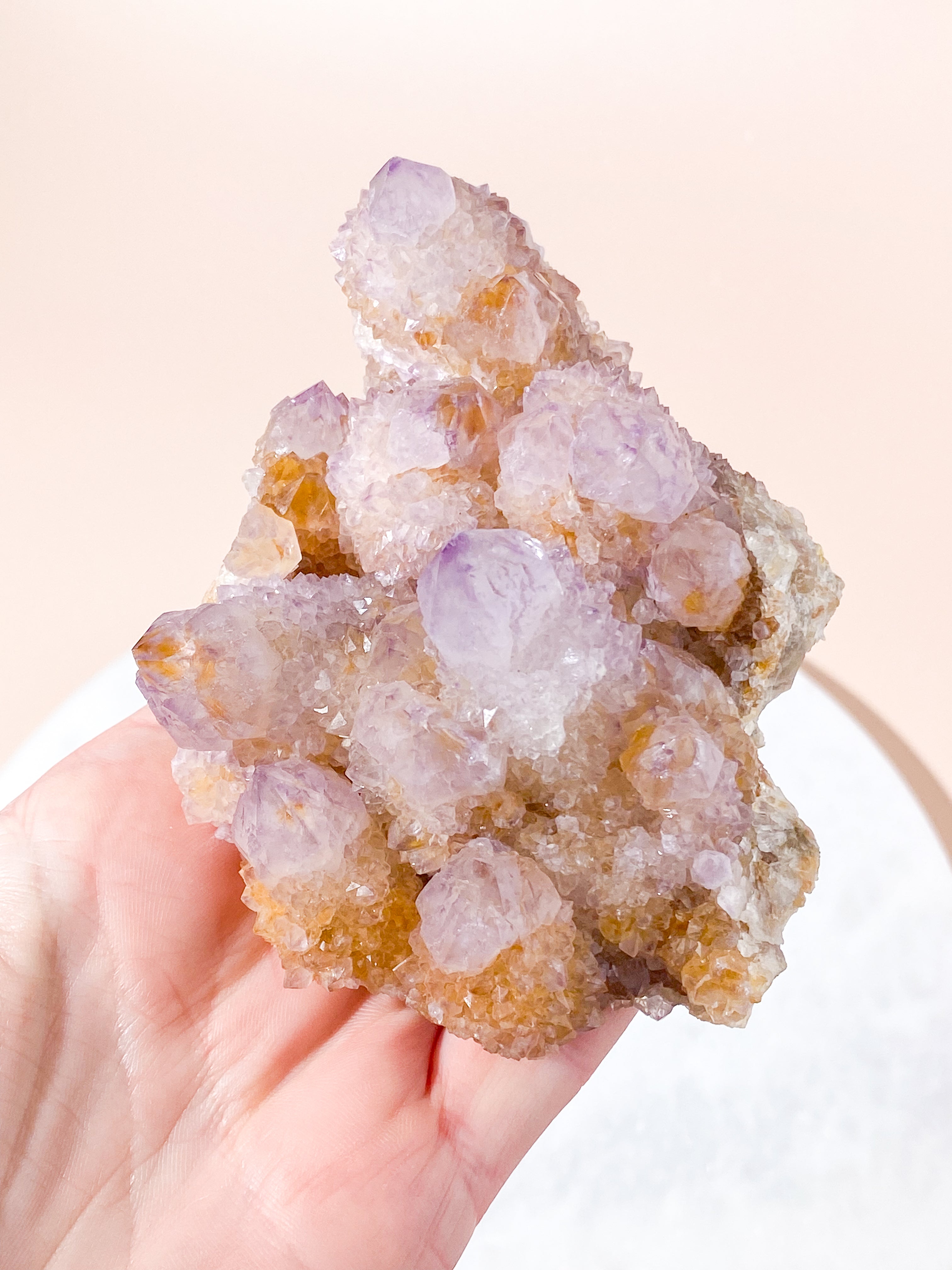 Mellem Spirit Quartz Ametyst Klynge (Nr. 17)