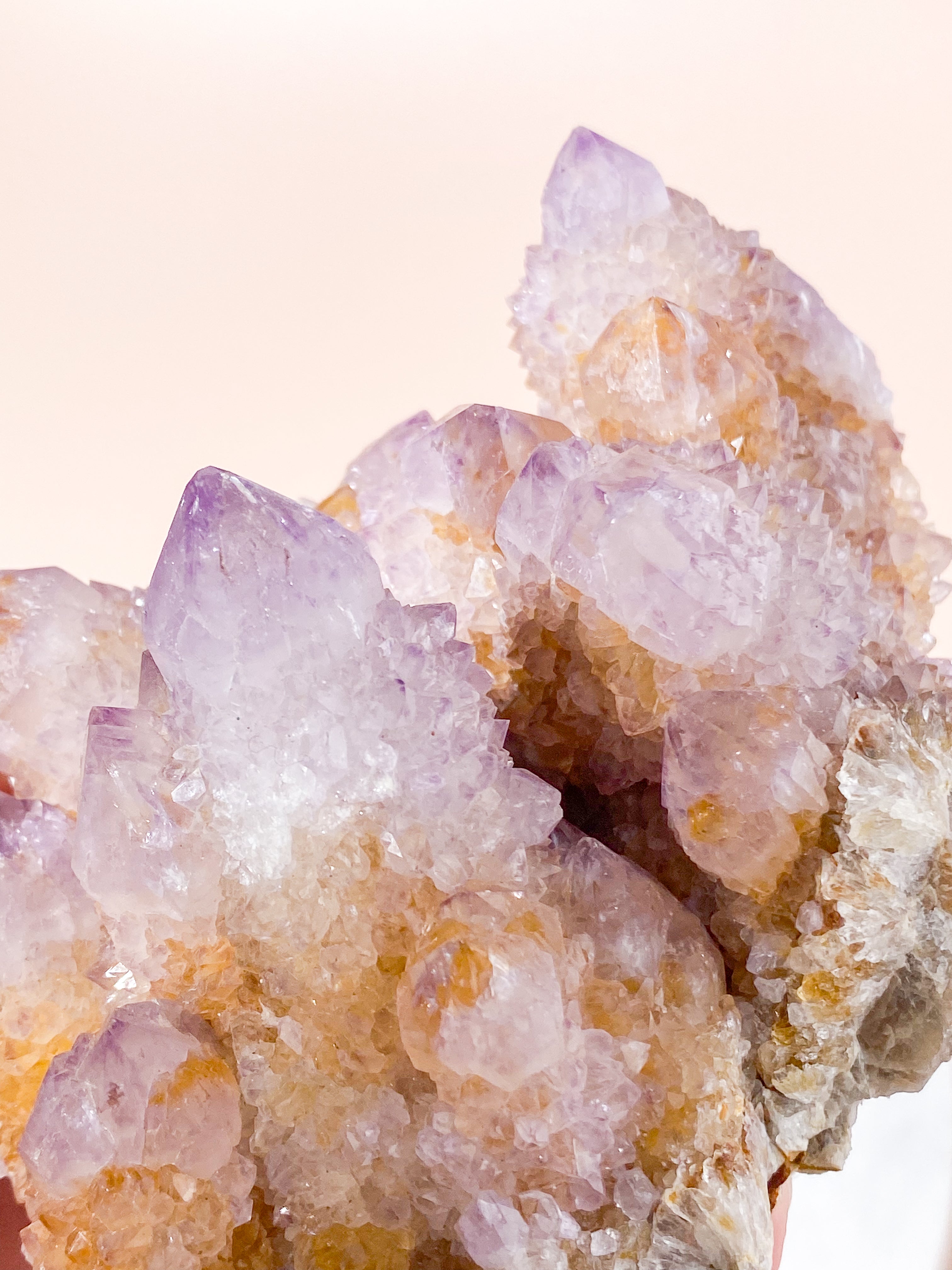 Mellem Spirit Quartz Ametyst Klynge (Nr. 17)
