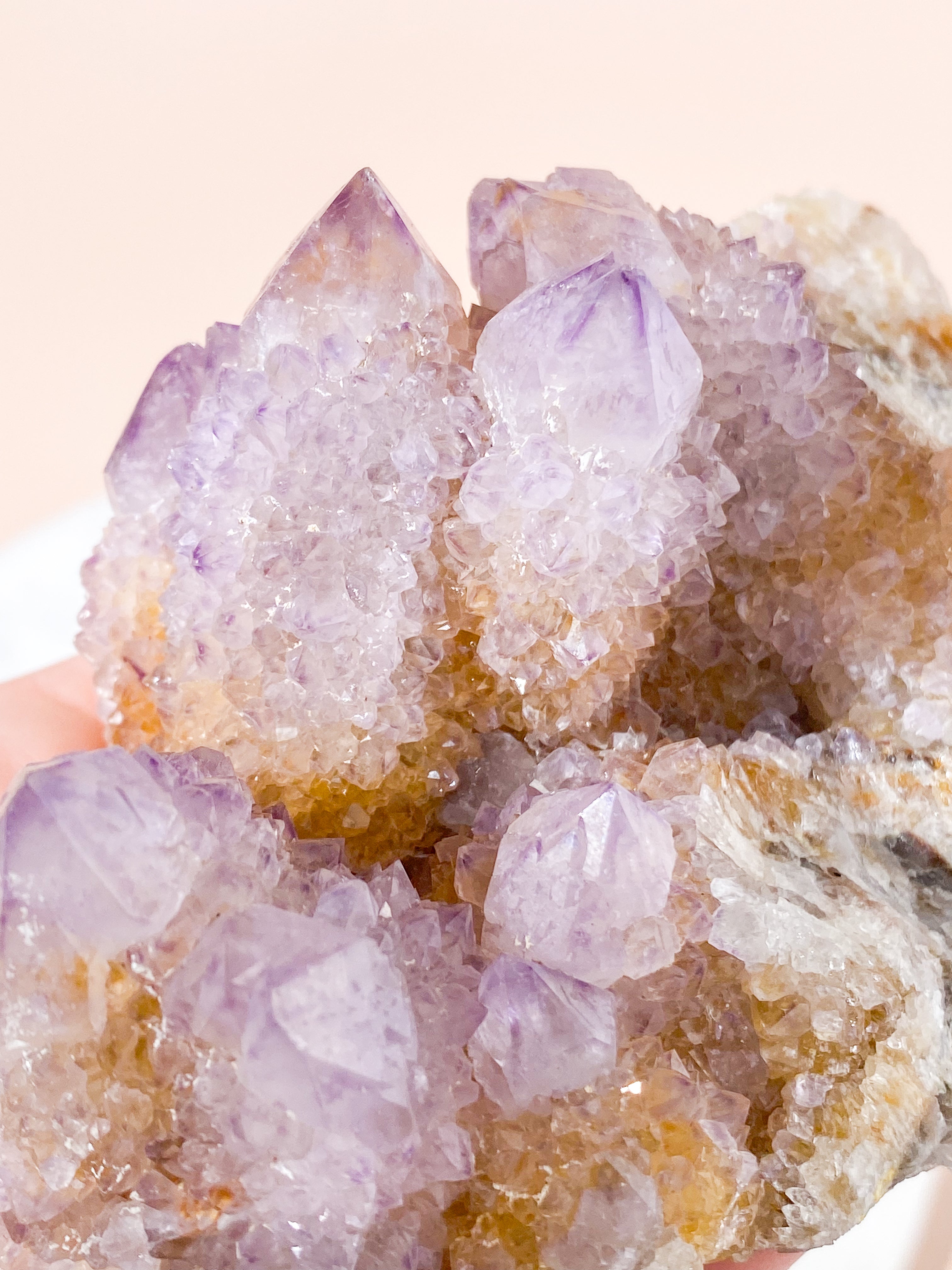 Mellem Spirit Quartz Ametyst Klynge (Nr. 18)