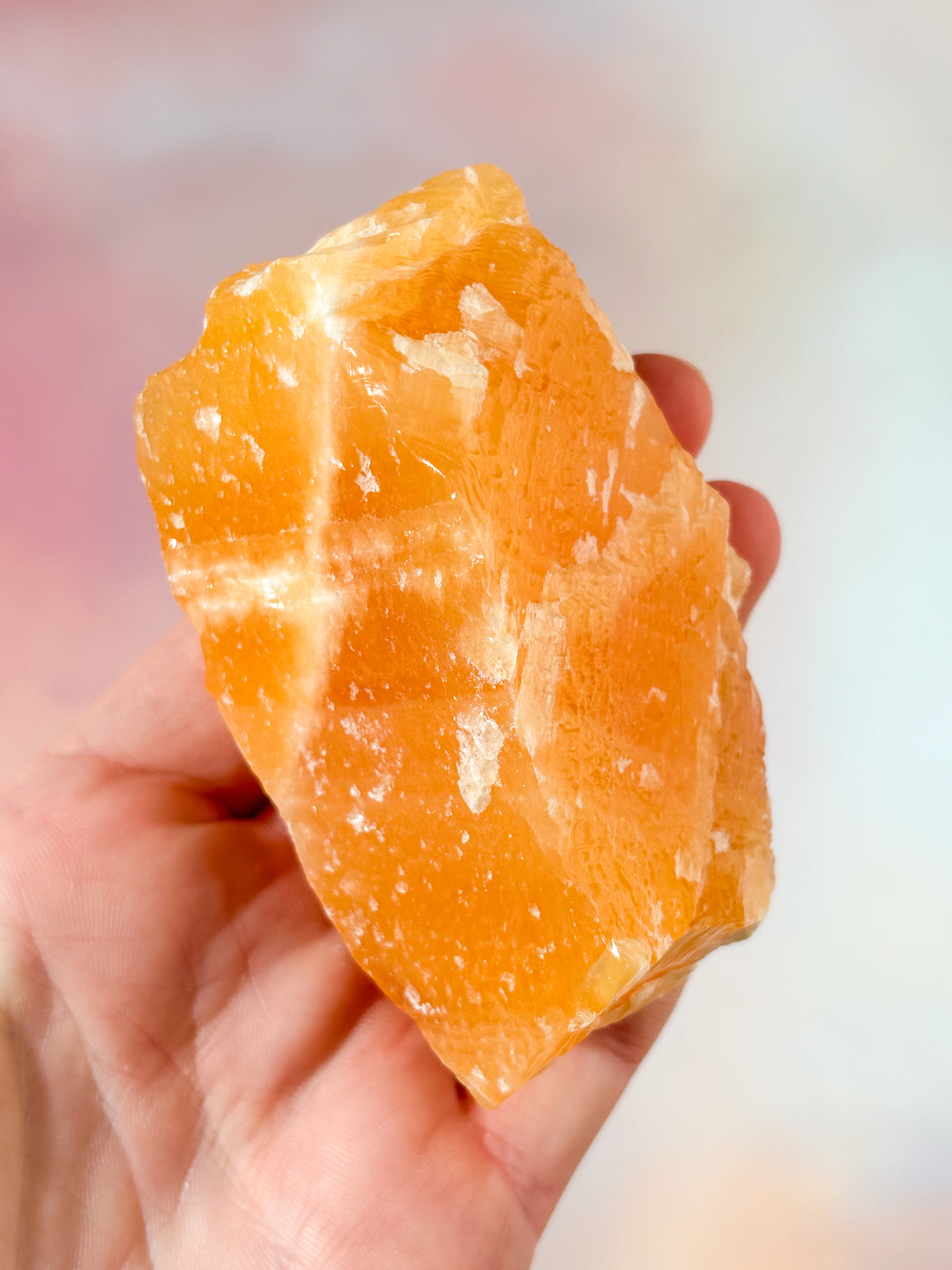 Orange Calcit Rå (Nr. 2)
