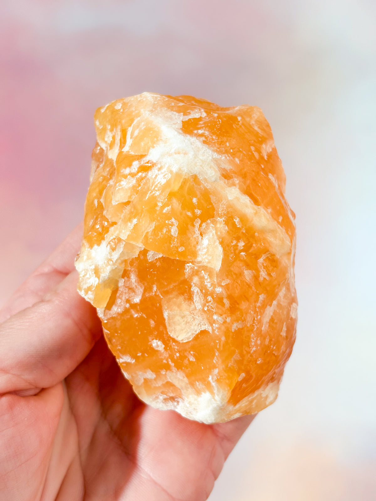 Orange Calcit Rå (Nr. 2)