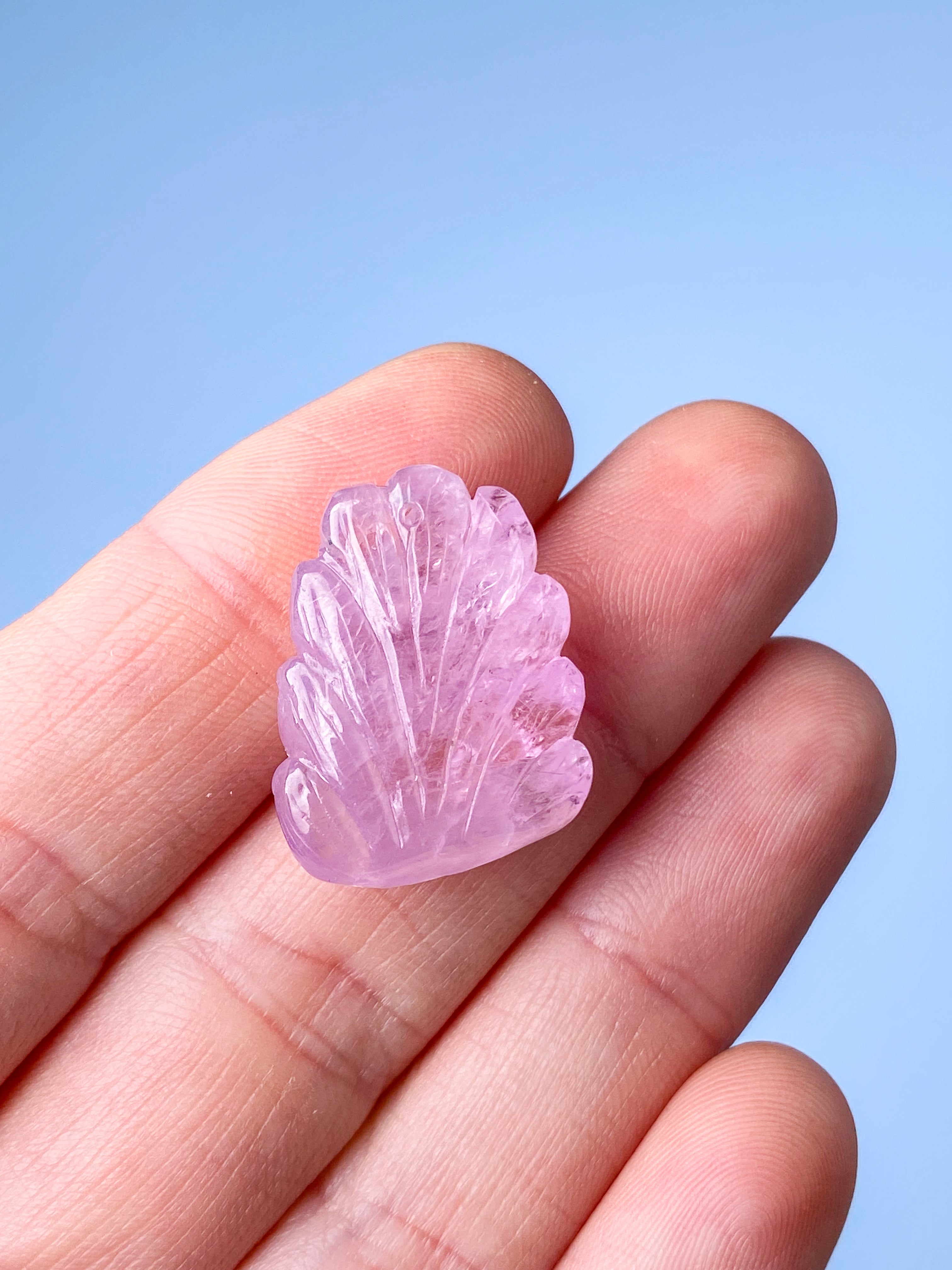 Håndskåret Kunzit Ræv (Nr. 3) Eksklusiv Kvalitet