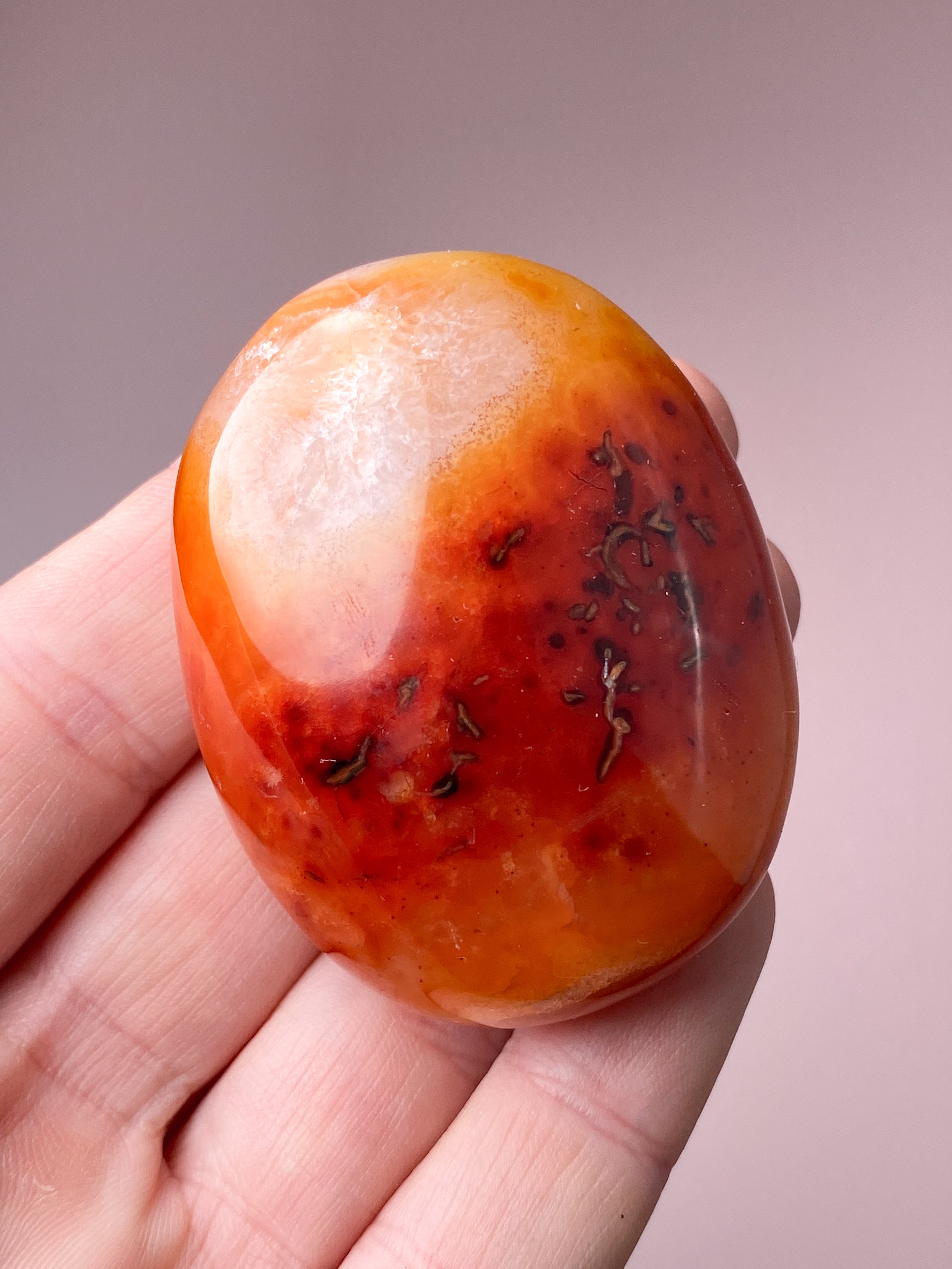 Karneol Palmstone (Nr. 4)
