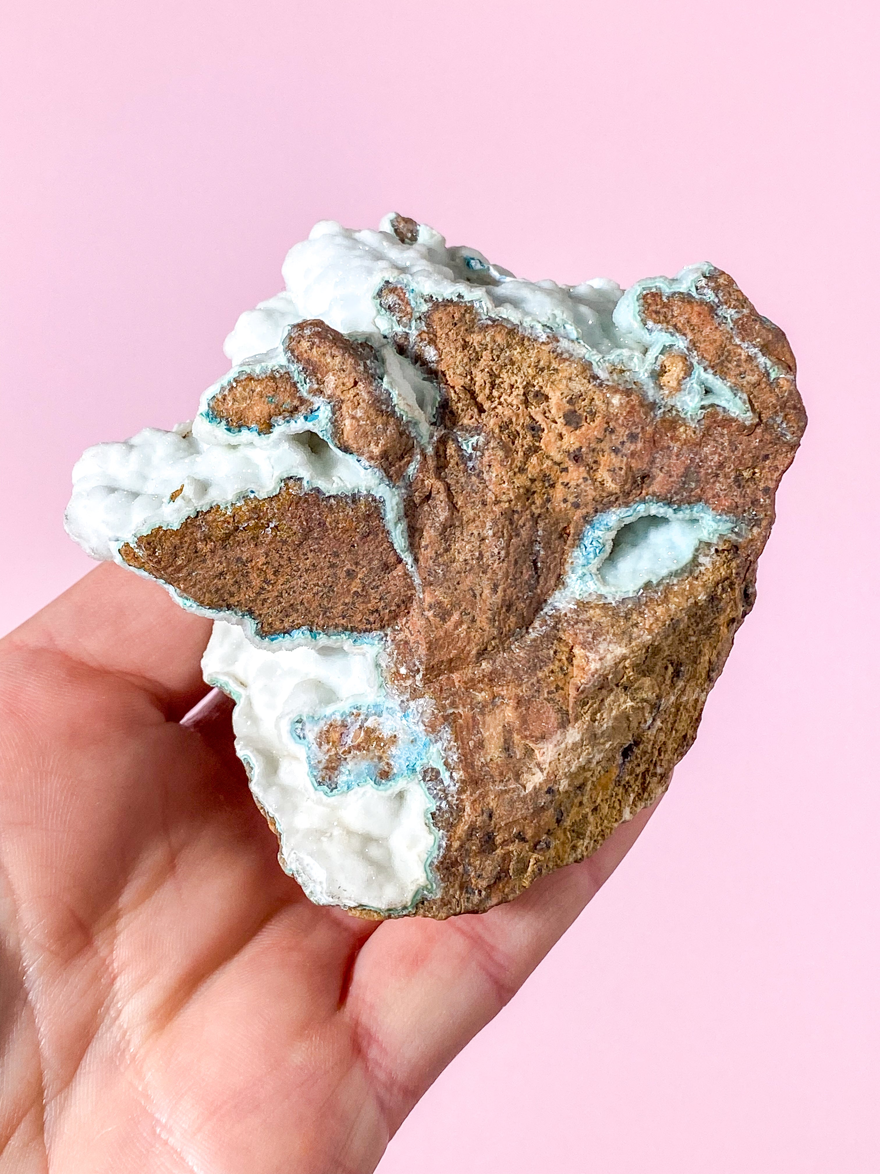 Druzy Hvid Smithsonit Klynge (Nr. 2)