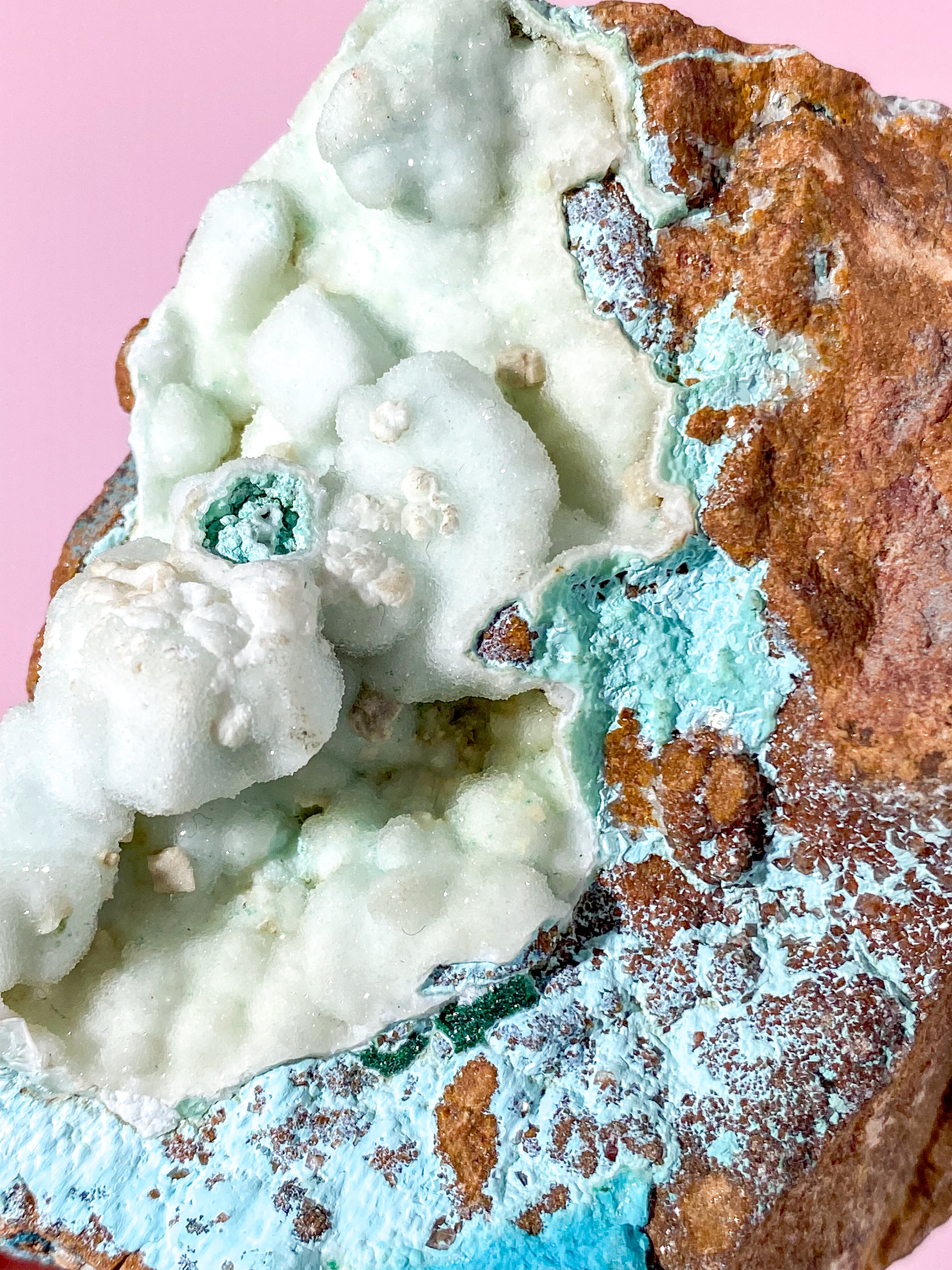 Druzy Hvid Smithsonit Klynge (Nr. 4)