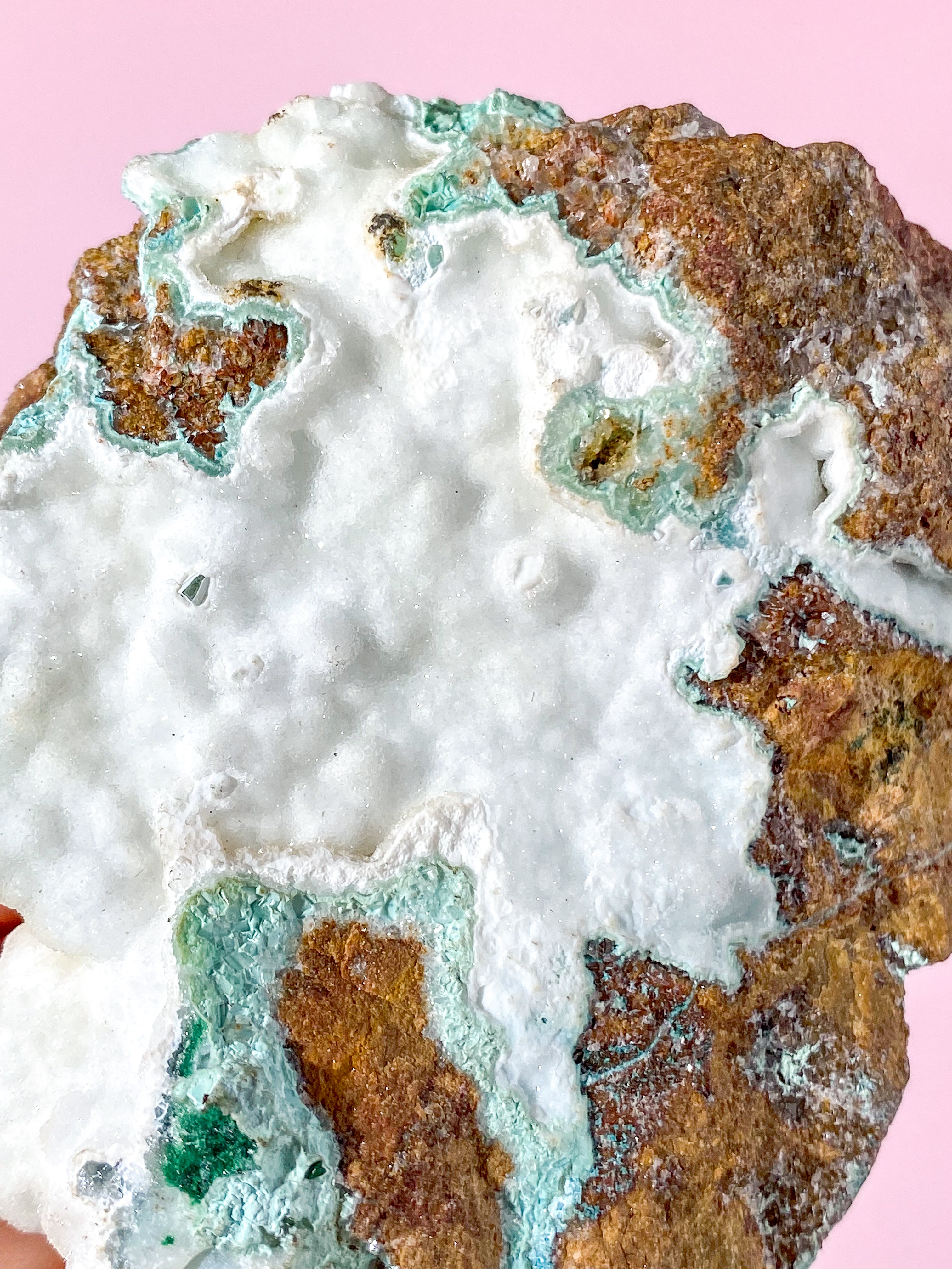 Druzy Hvid Smithsonit Klynge (Nr. 7)