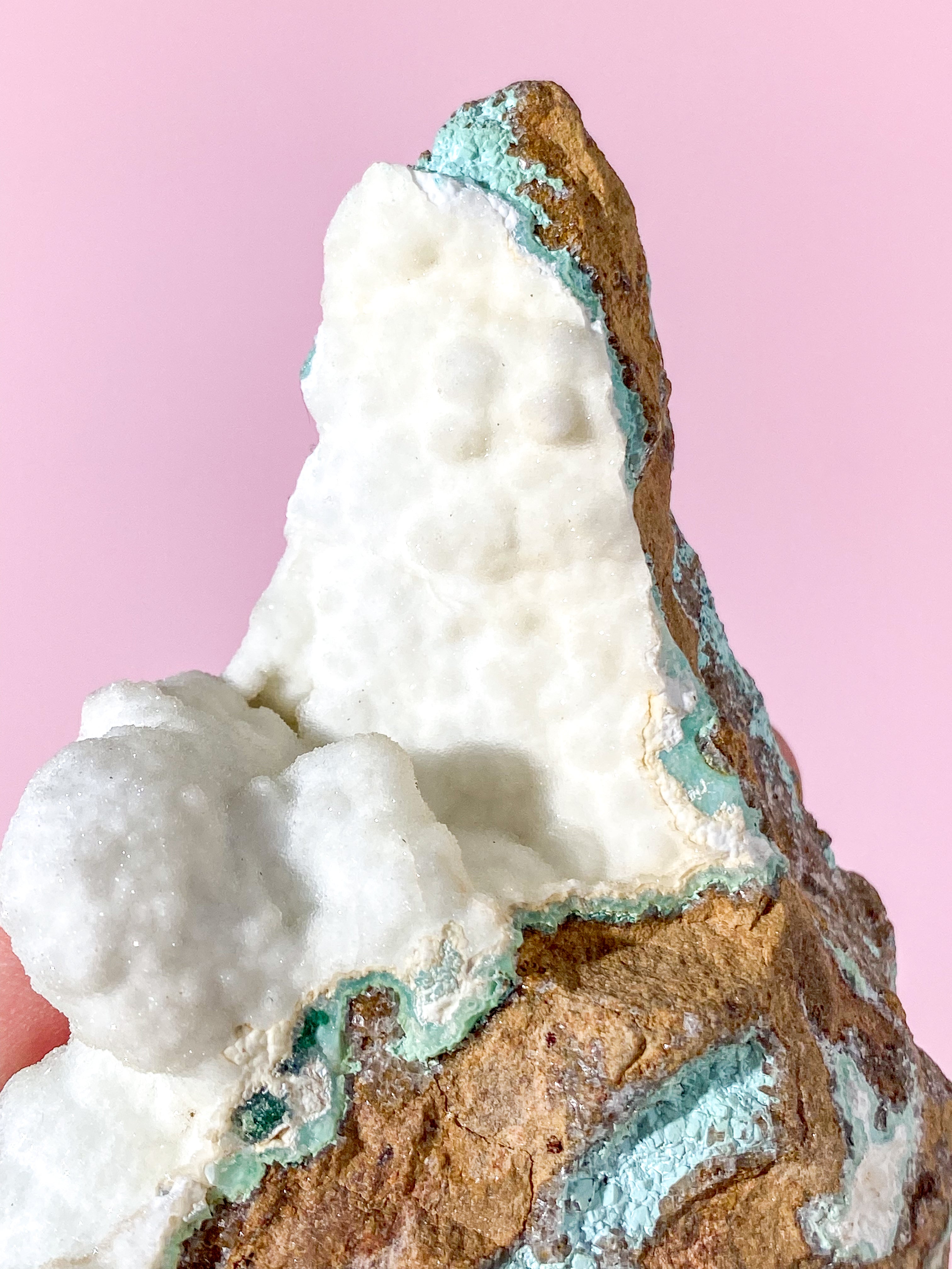 Druzy Hvid Smithsonit Klynge (Nr. 7)
