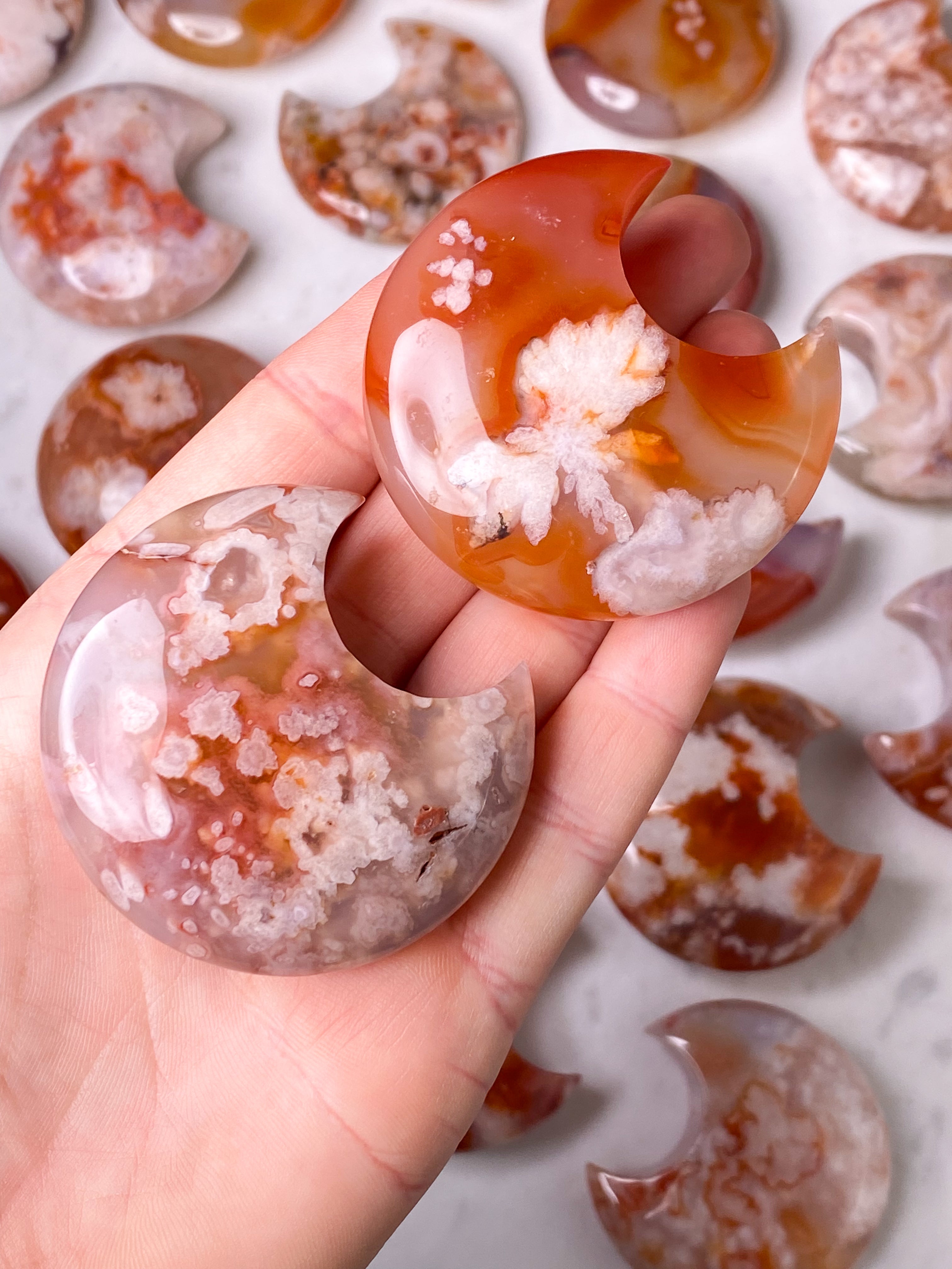 Flowers Agate Carnelian Tower