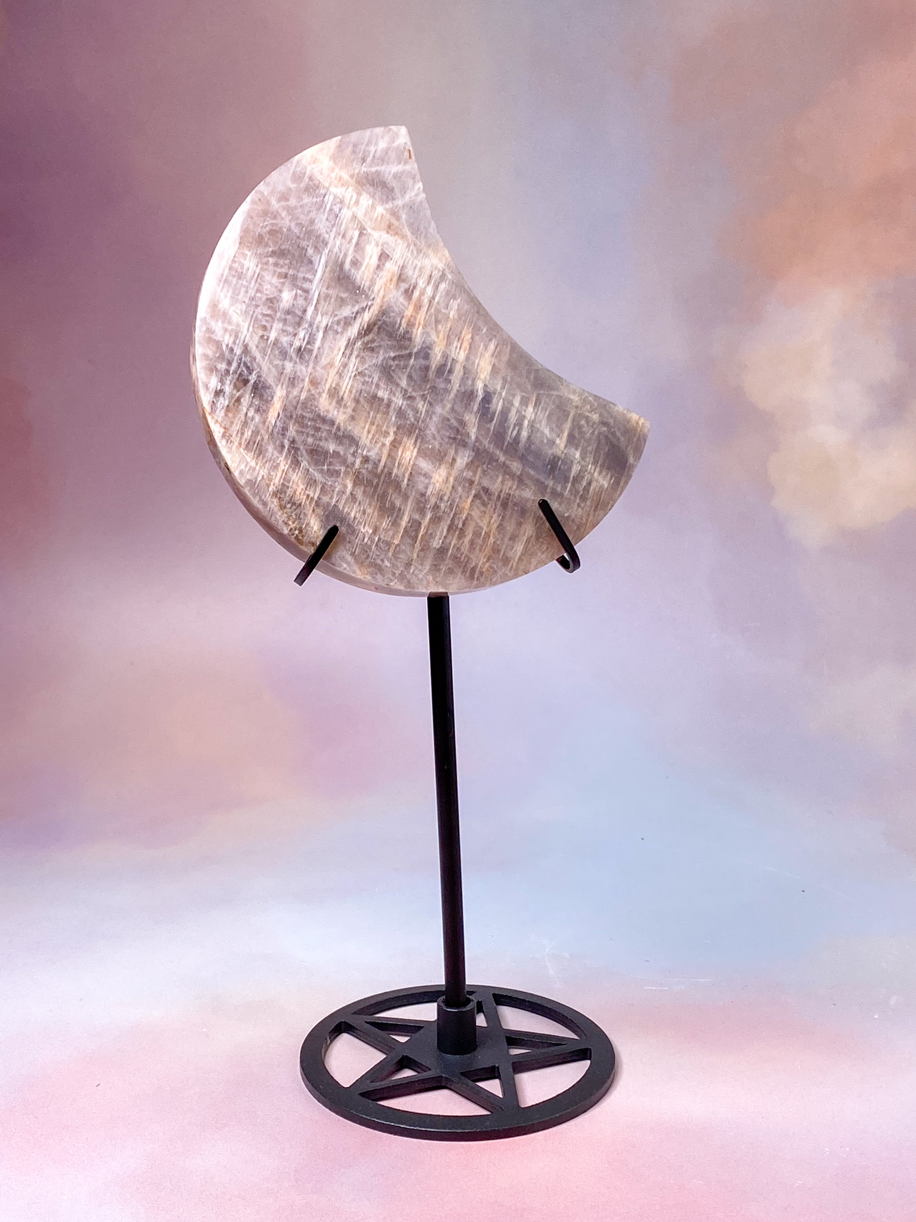 White Rainbow Moonstone Sphere (No. 1)