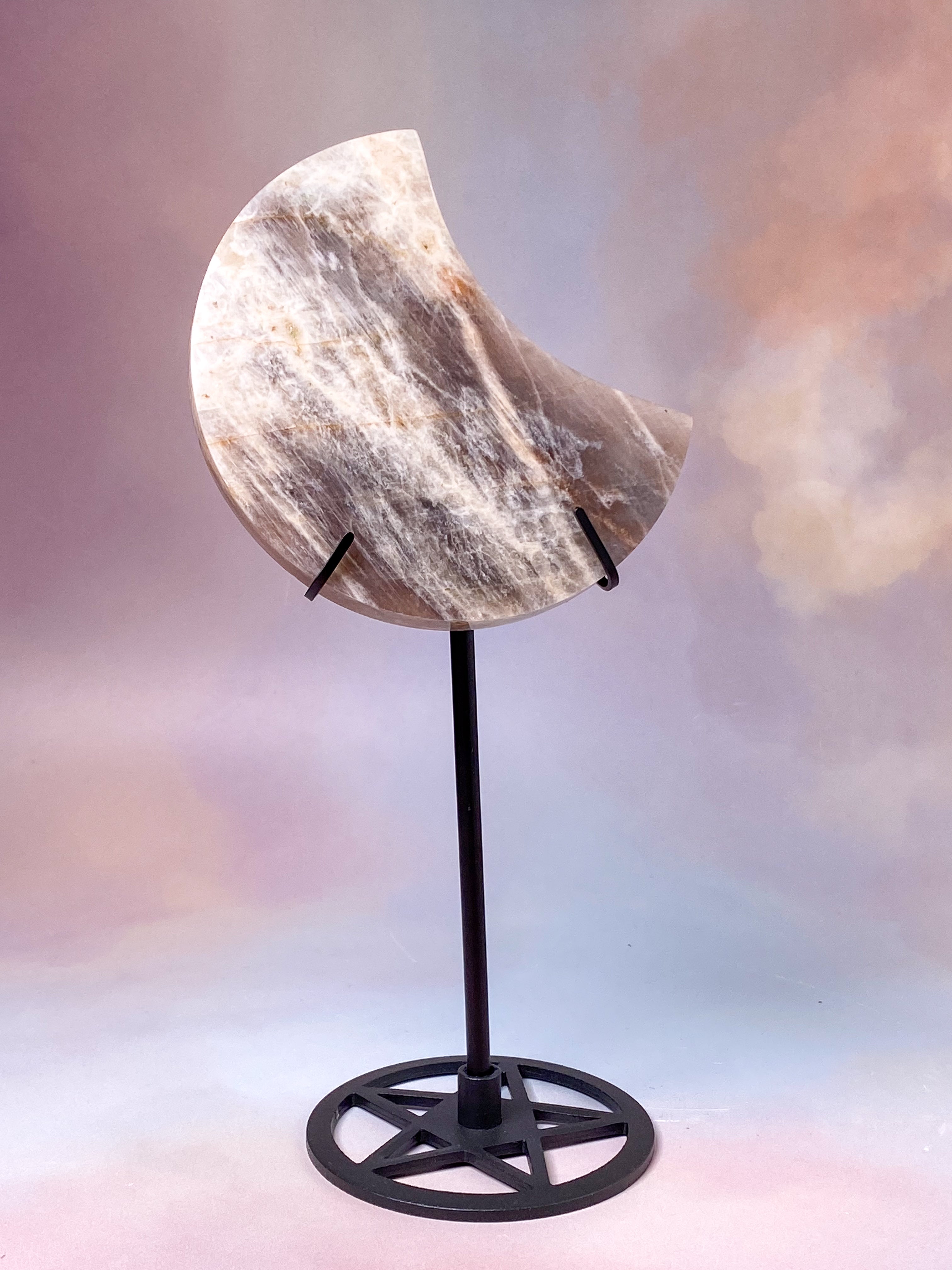 White Rainbow Moonstone Sphere (No. 1)