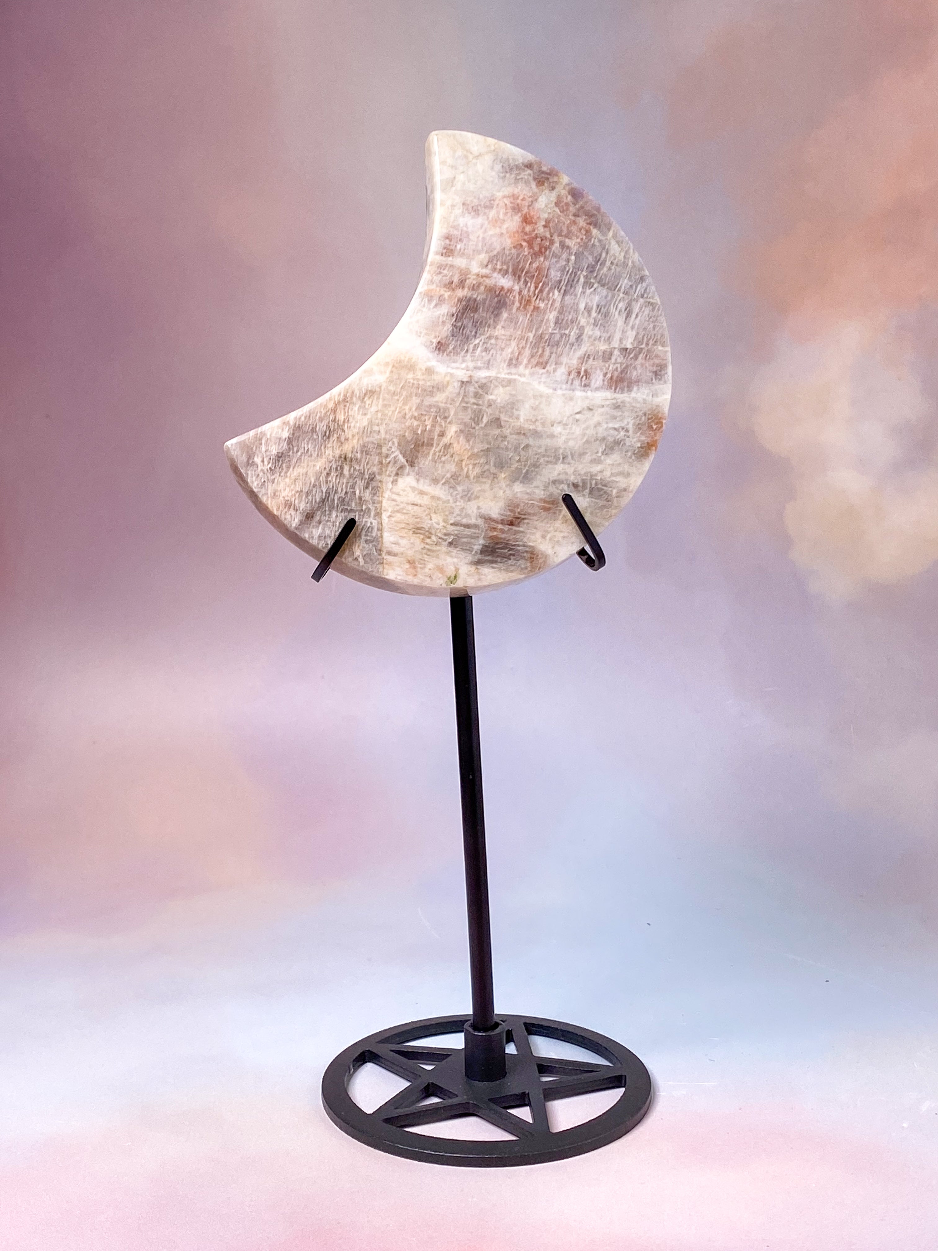 White Rainbow Moonstone Sphere (No. 1)