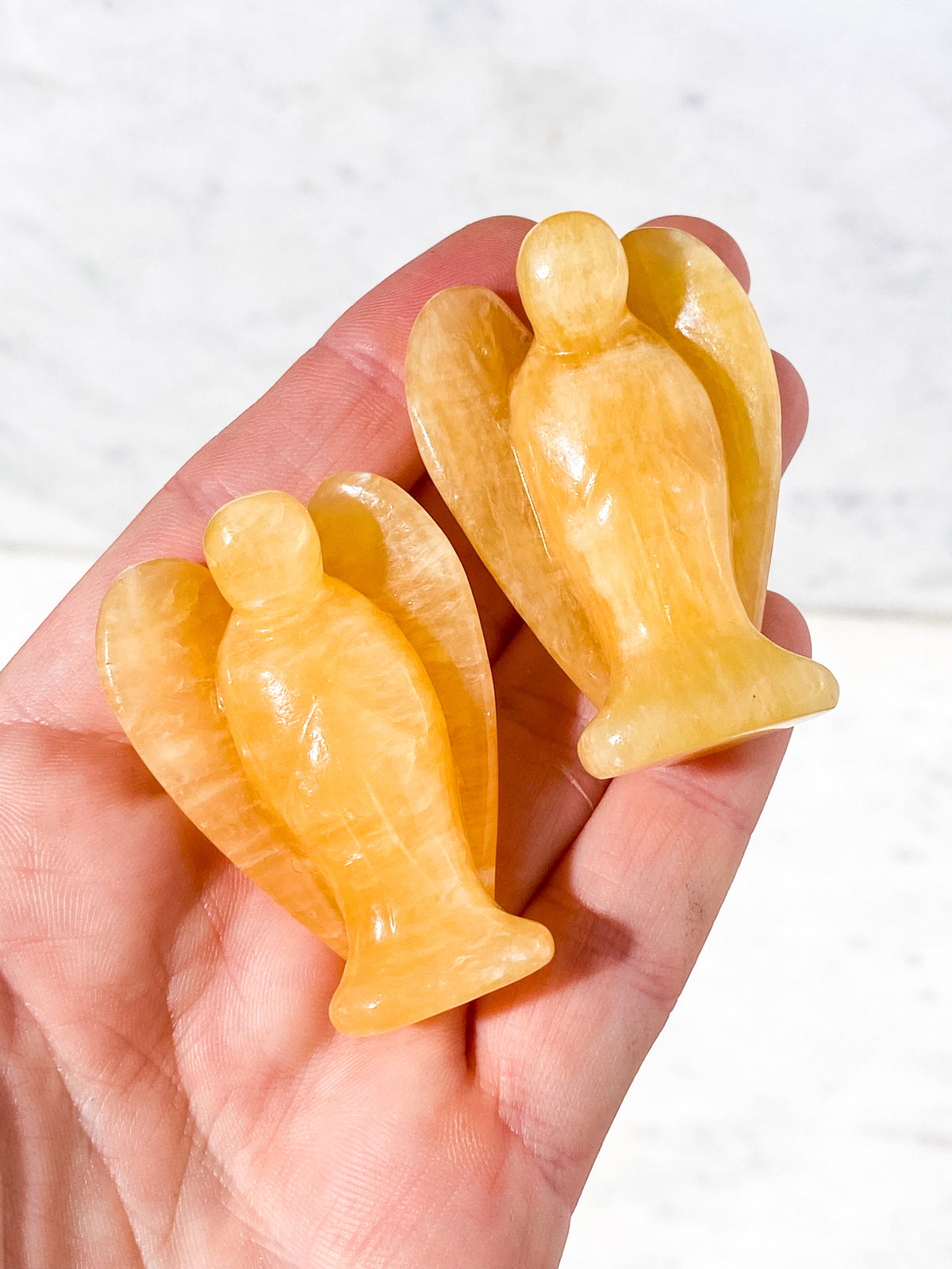 Orange Calcit Engel