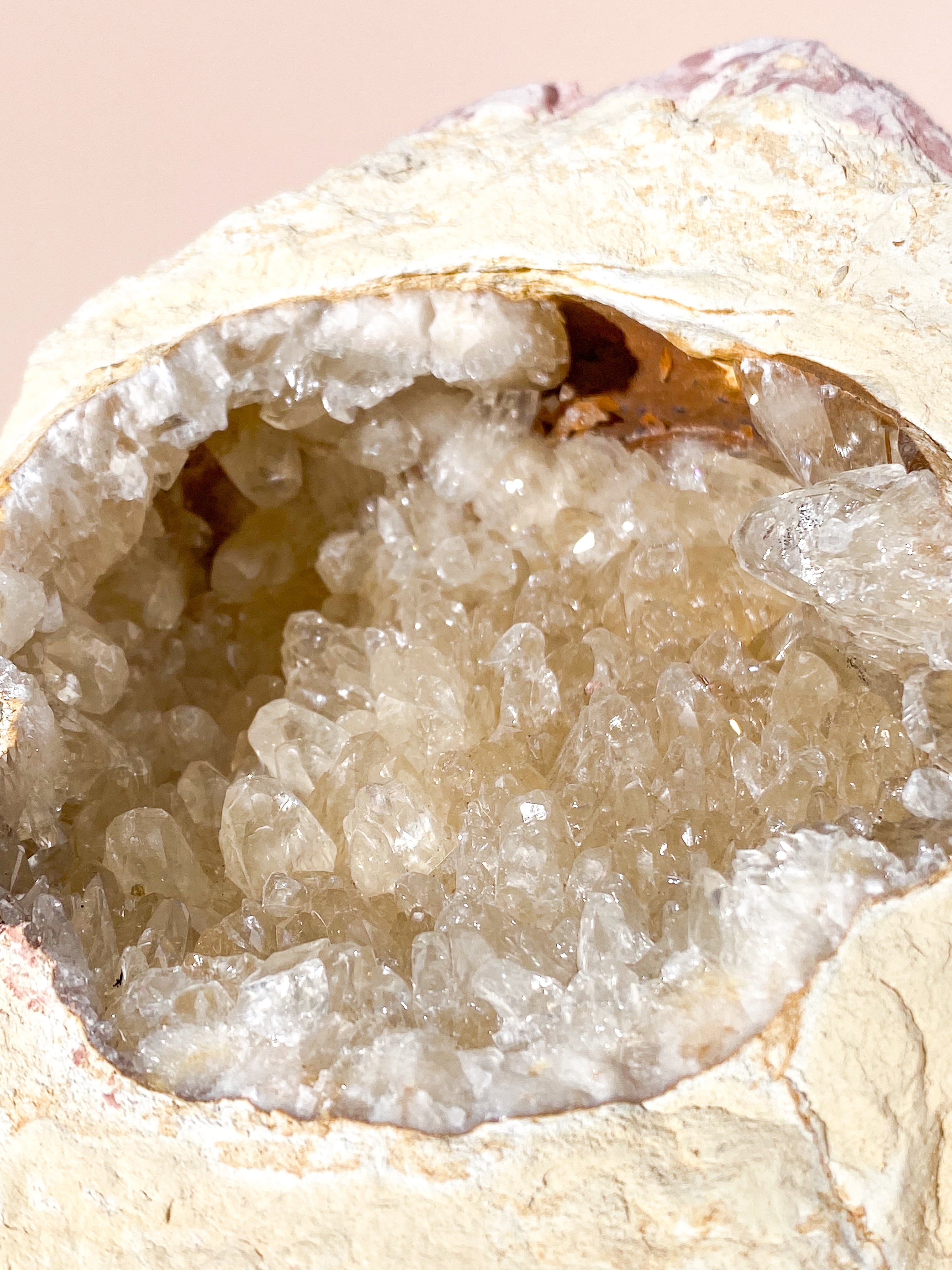 Kæmpe Calcit Geode - 1,3 Kg (Nr. 1)