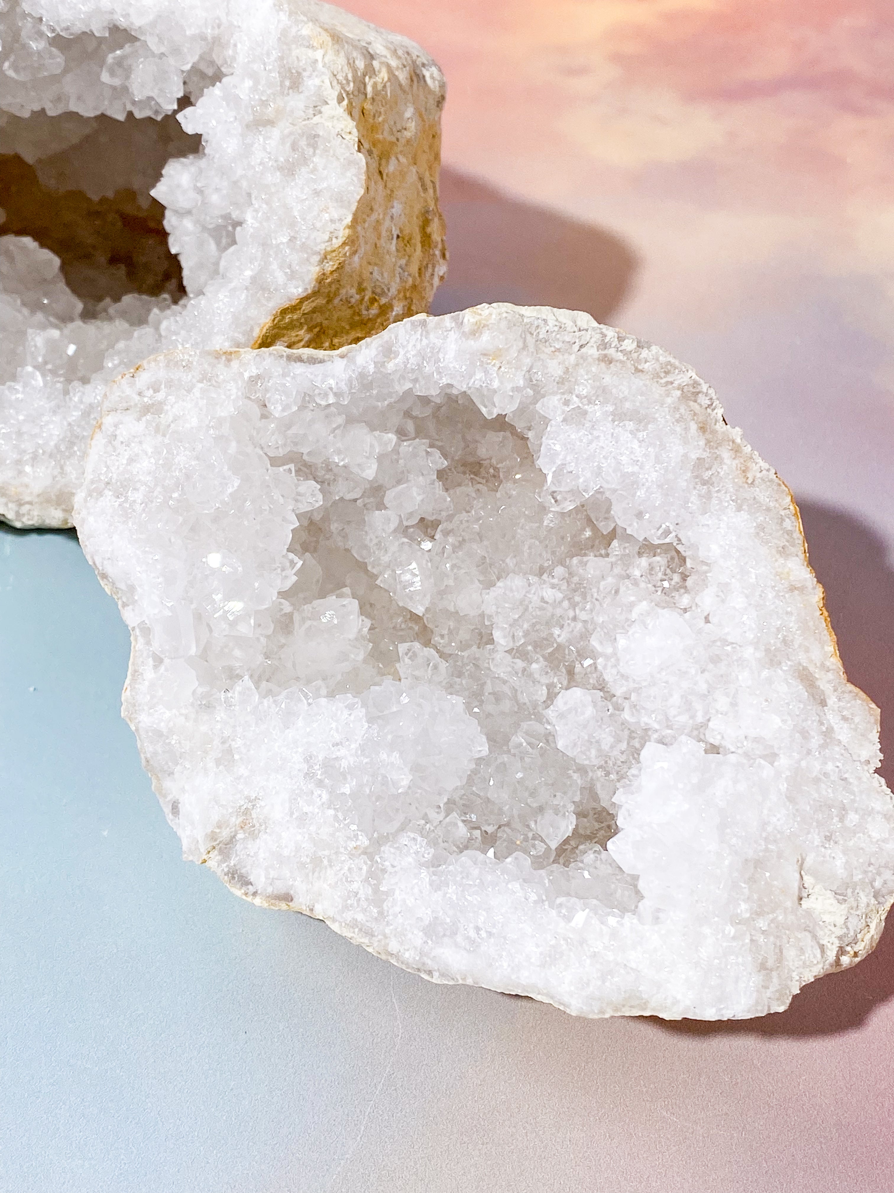 XL Bjergkrystal Geode Sæt - 2,5 kg (Nr. 4)