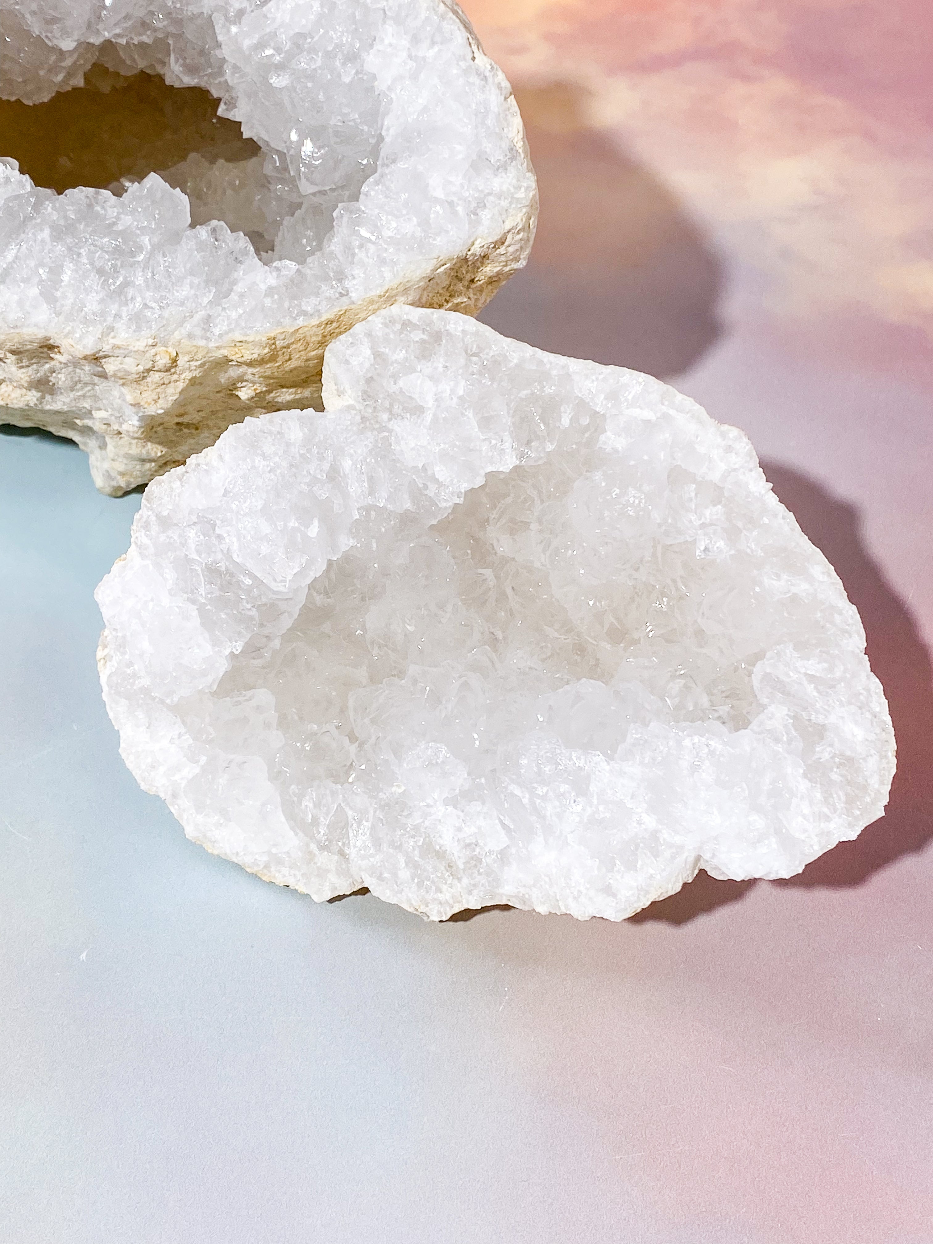 XL Bjergkrystal Geode Sæt - 5,7 kg (Nr. 7)