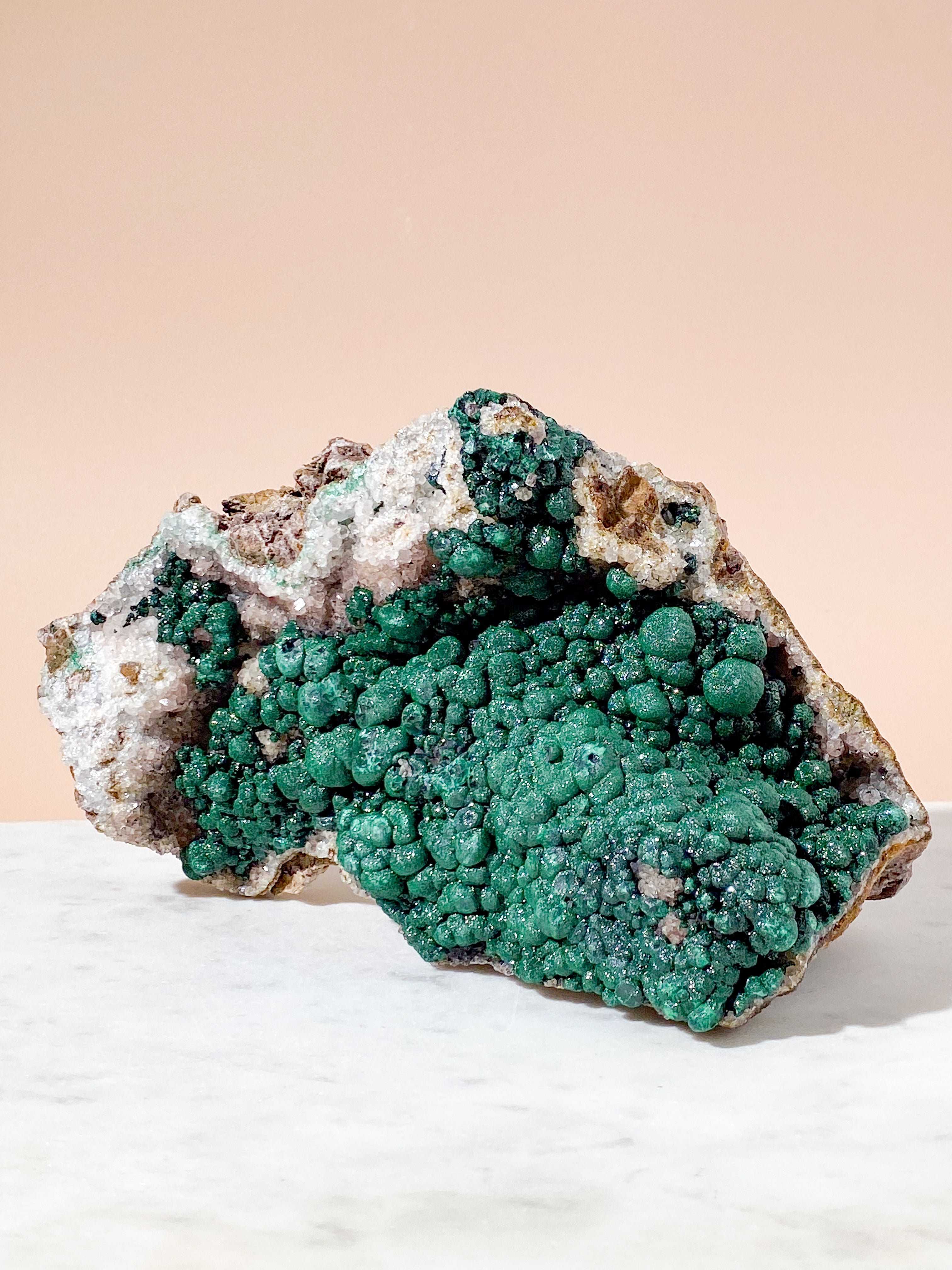 Kæmpe Ball Malakit Klynge (Nr. 37)