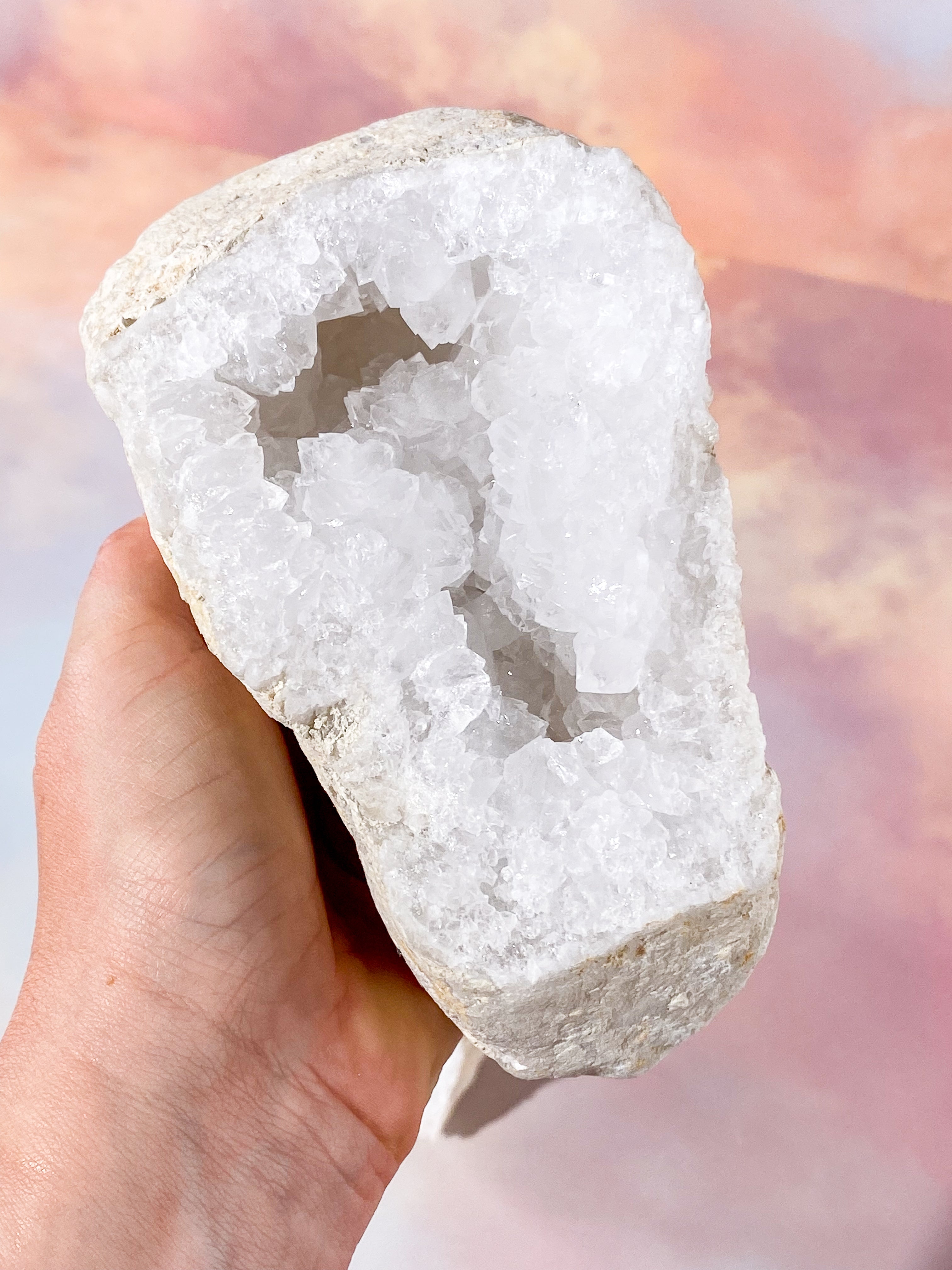 XL Bjergkrystal Geode Sæt - 2,9 kg (Nr. 16)
