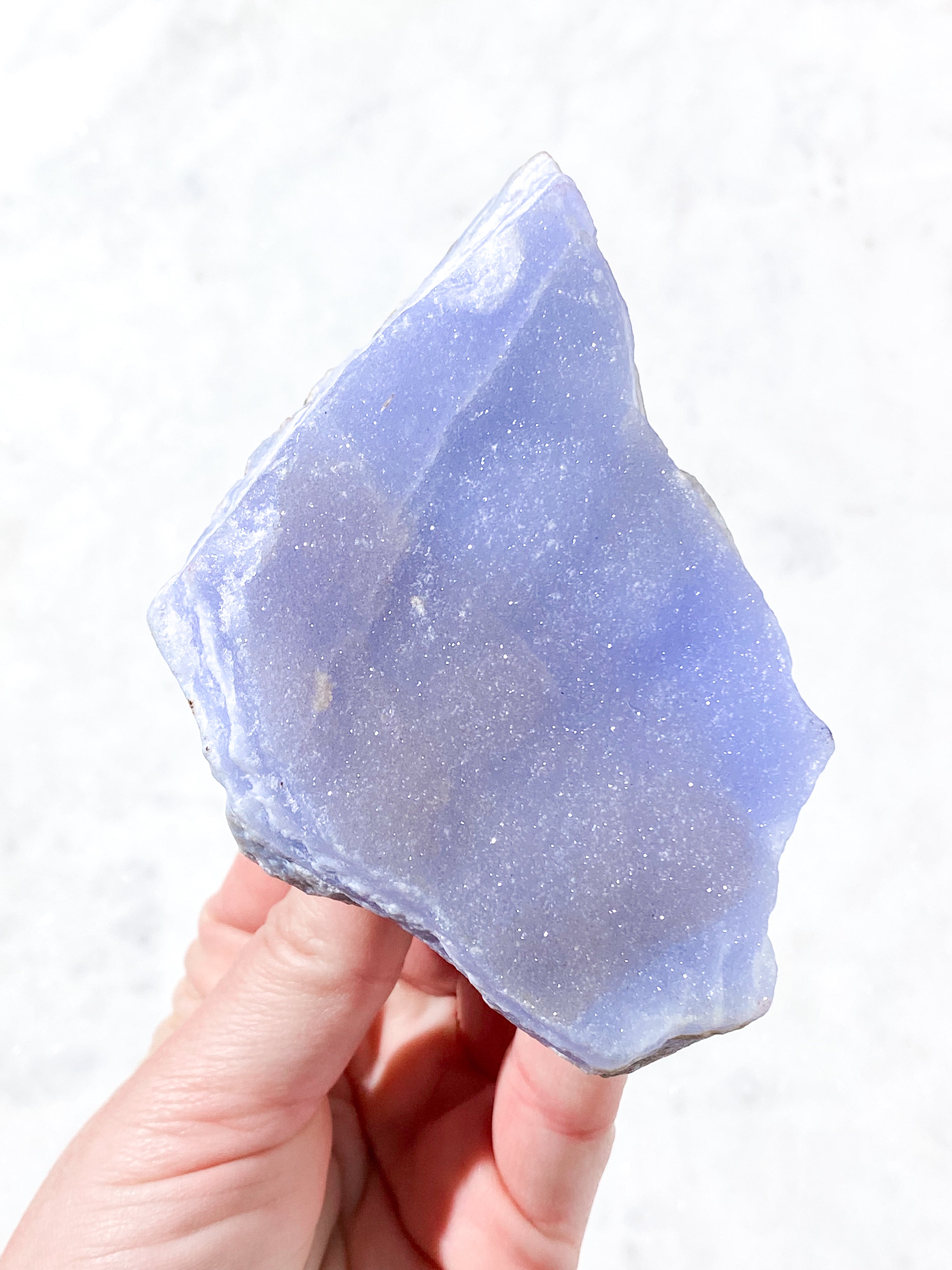 Druzy Rå Blonde Agat Fra Namibia (Nr. 6) Sjælden