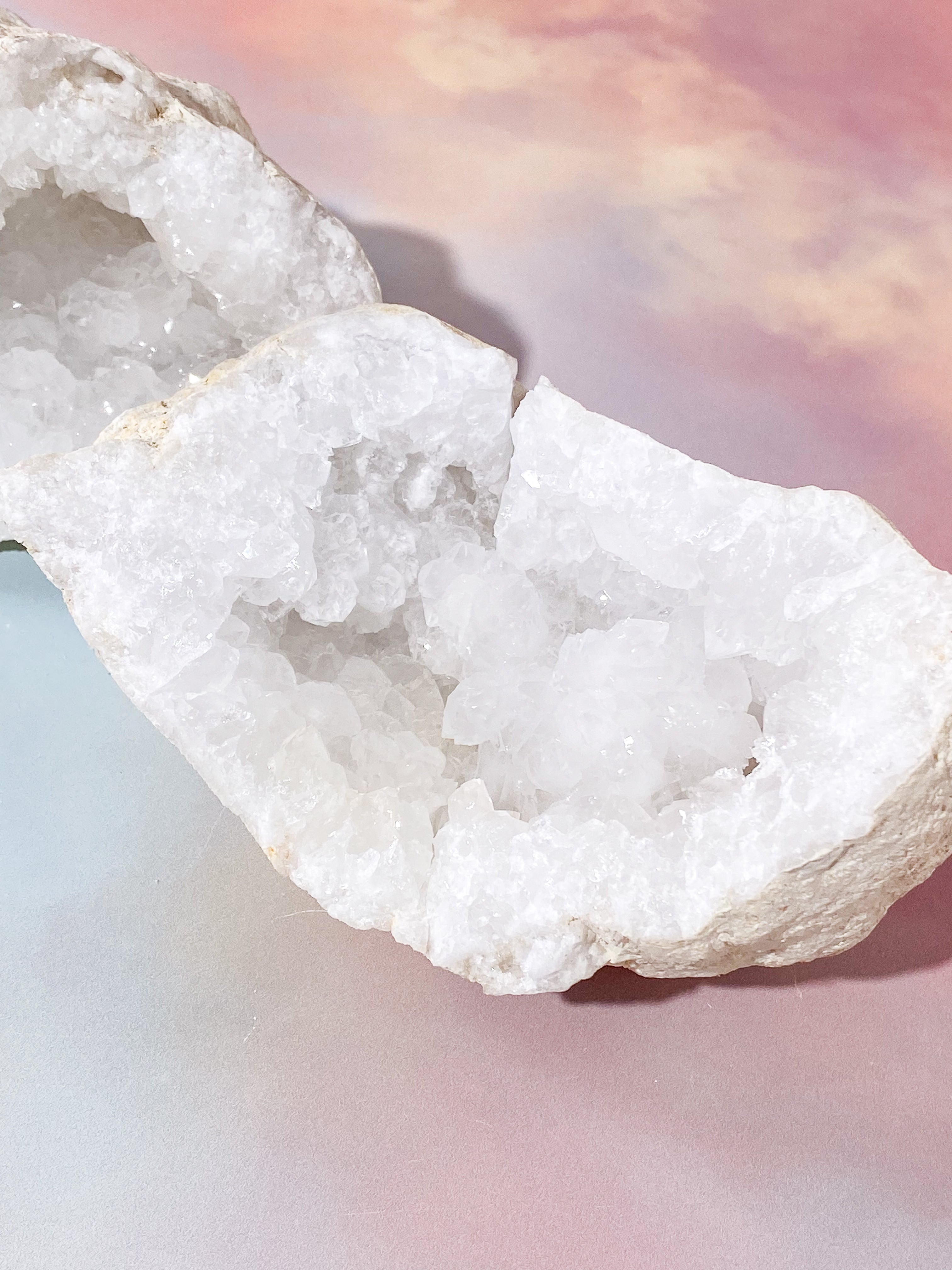 XL Bjergkrystal Geode Sæt - 3,4 kg (Nr. 19)