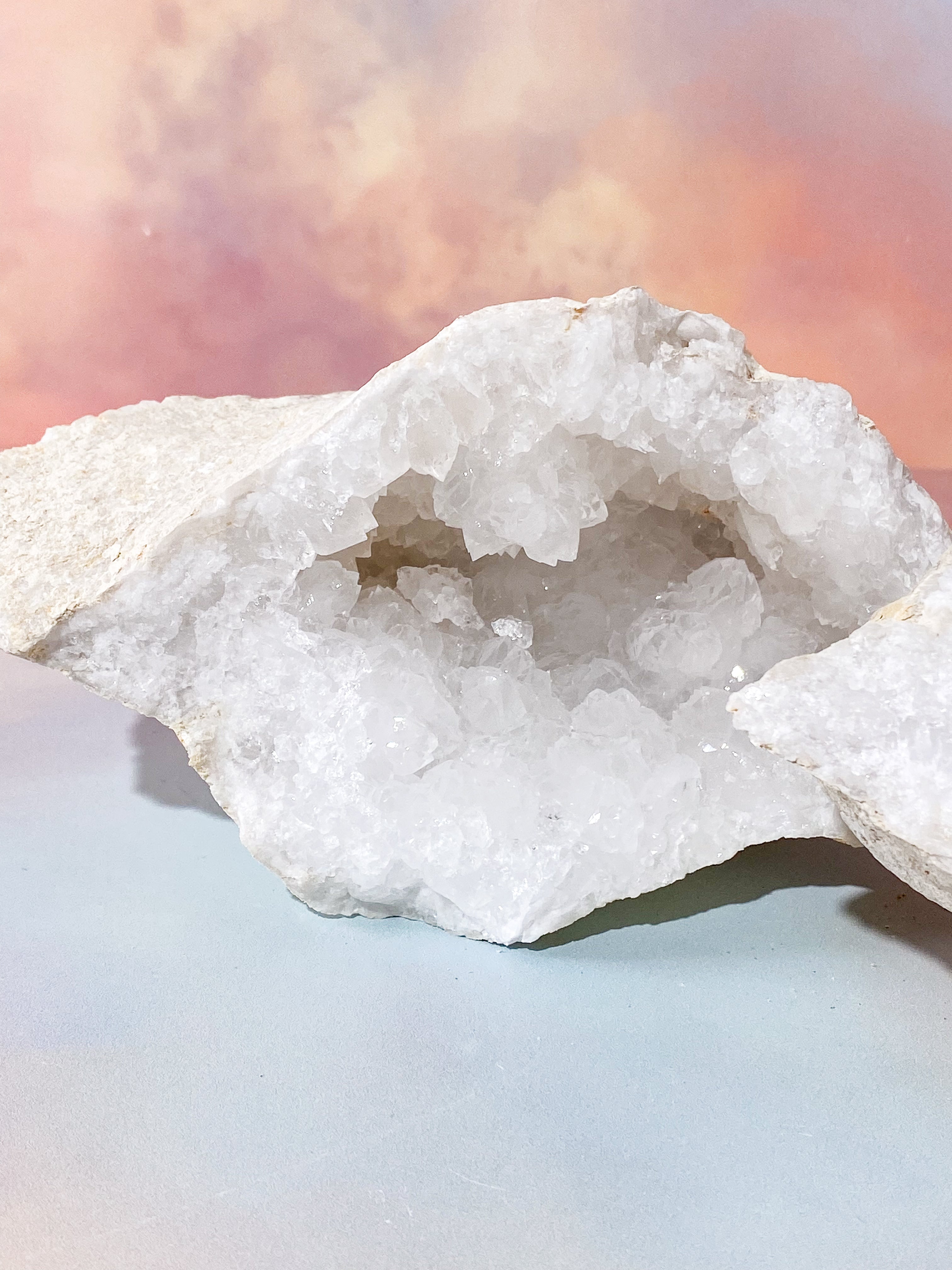 XL Bjergkrystal Geode Sæt - 3,4 kg (Nr. 19)