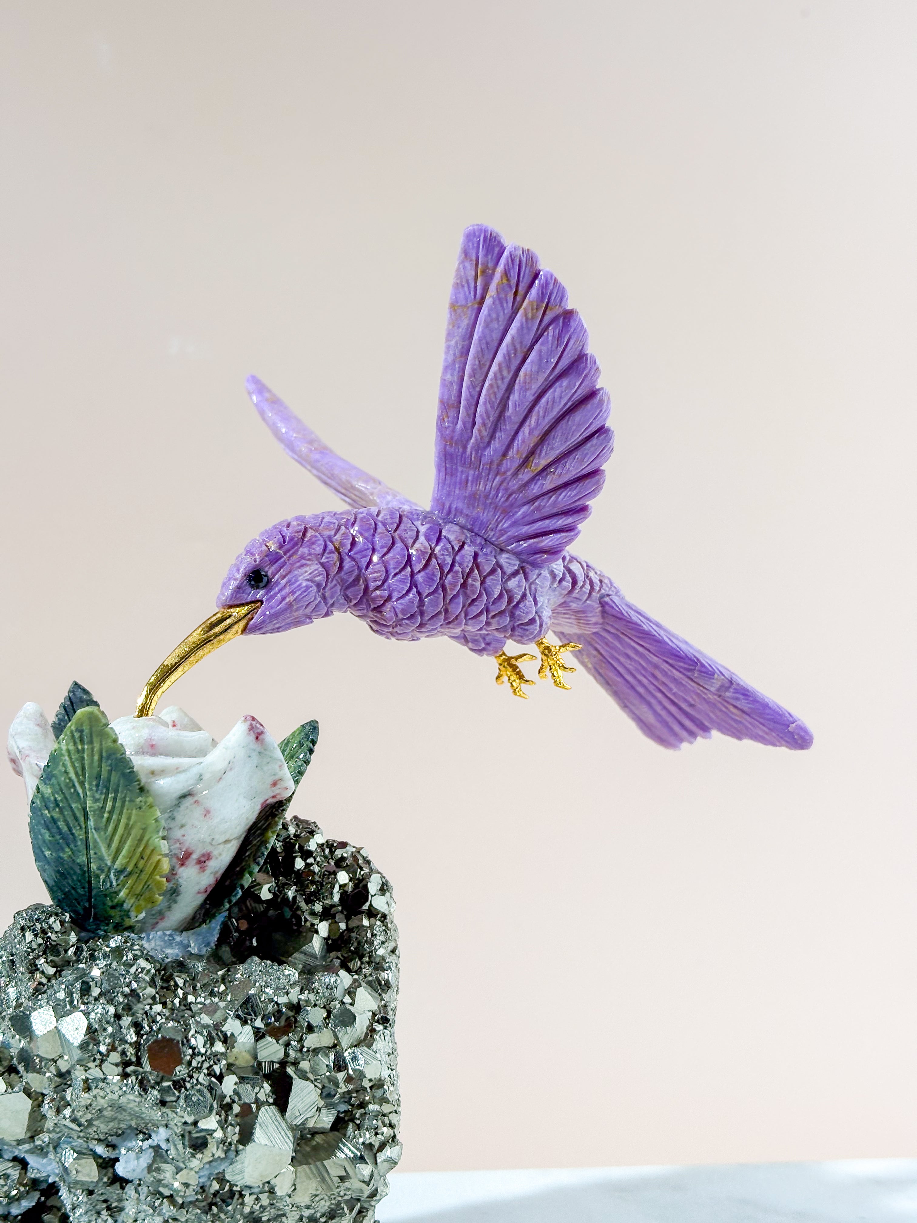 Kolibri Krystal Skulptur (Nr. 3)