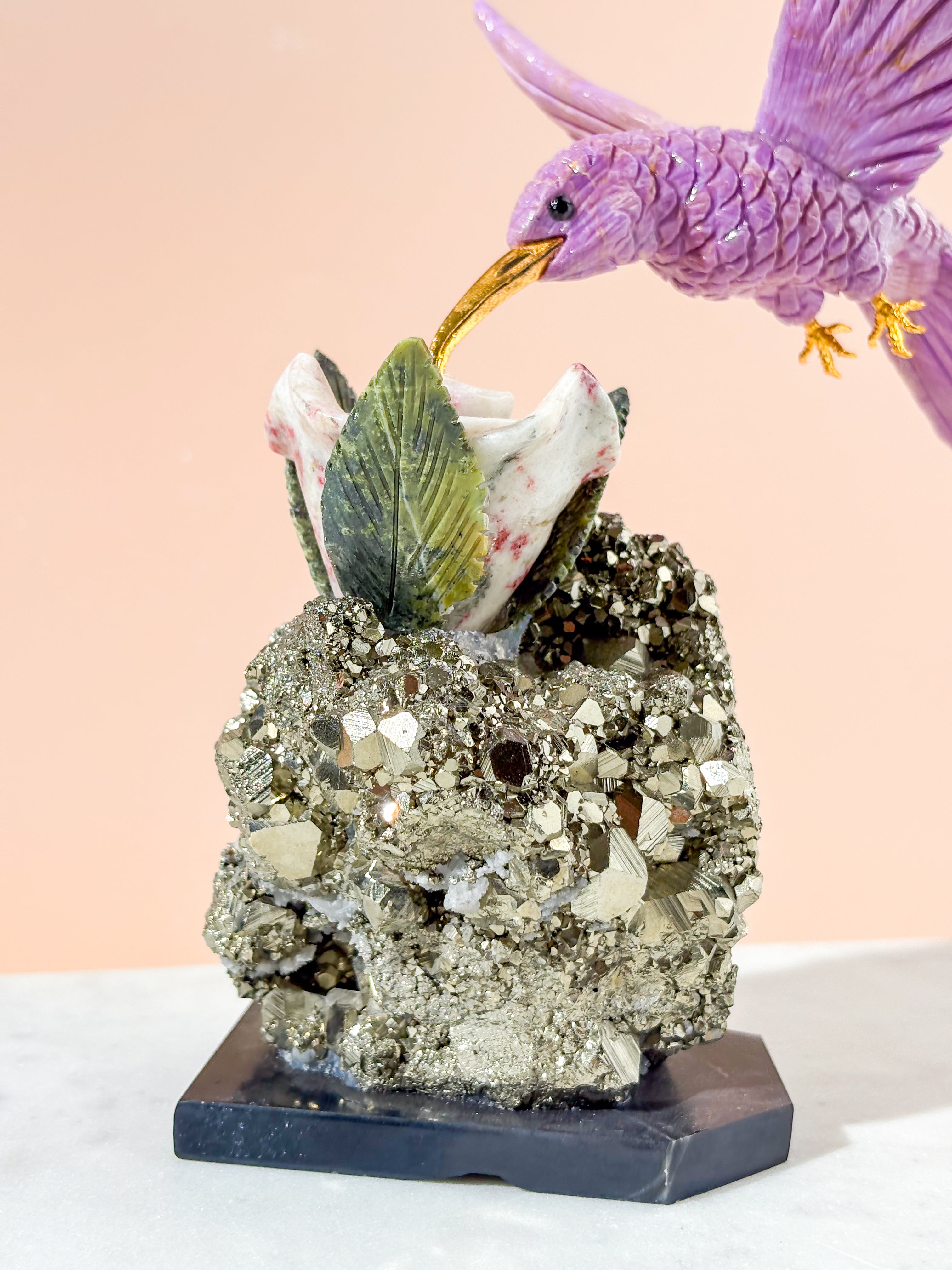 Kolibri Krystal Skulptur (Nr. 3)