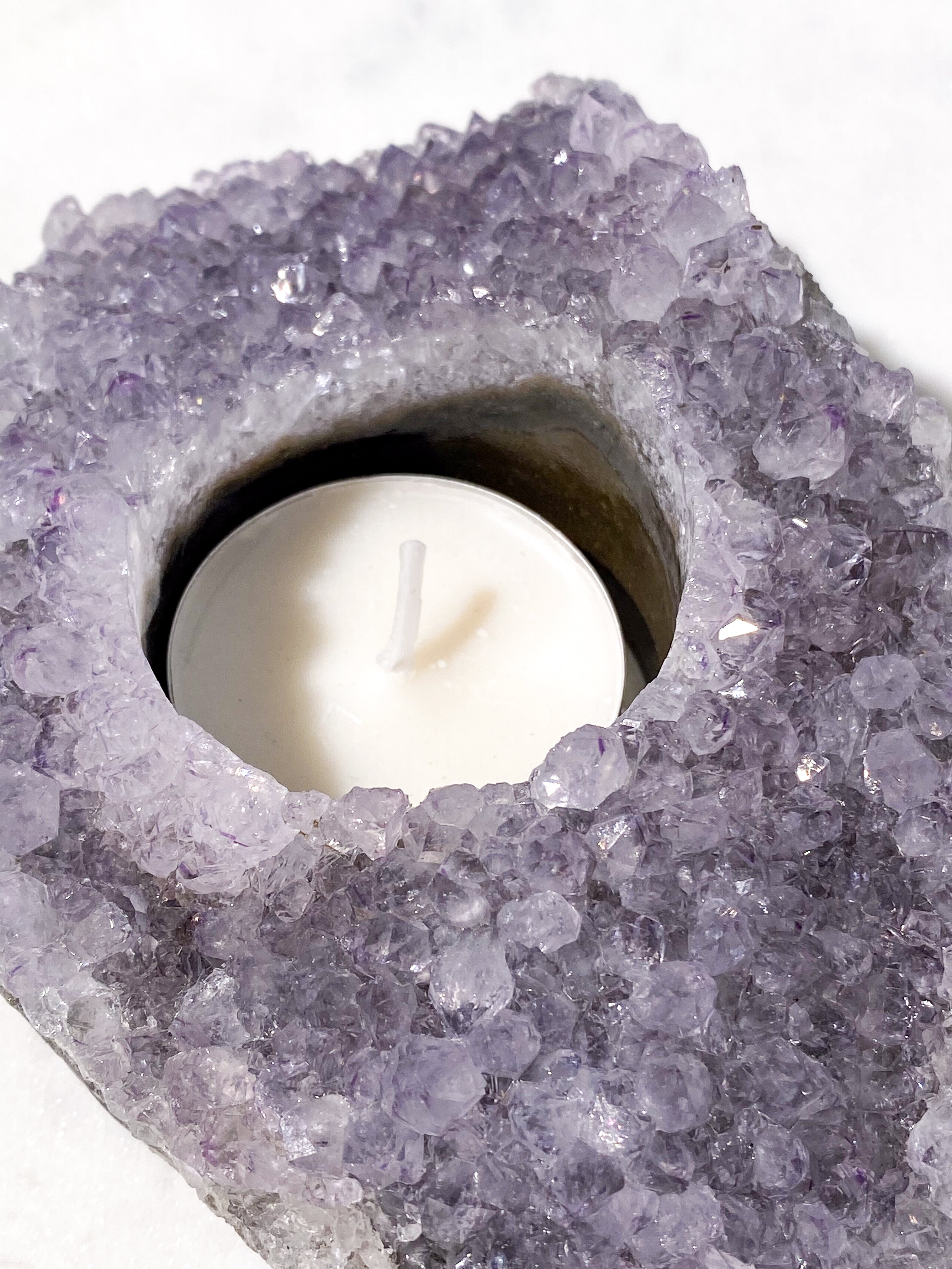 Ametyst Fyrfadsholder (Nr. 10)