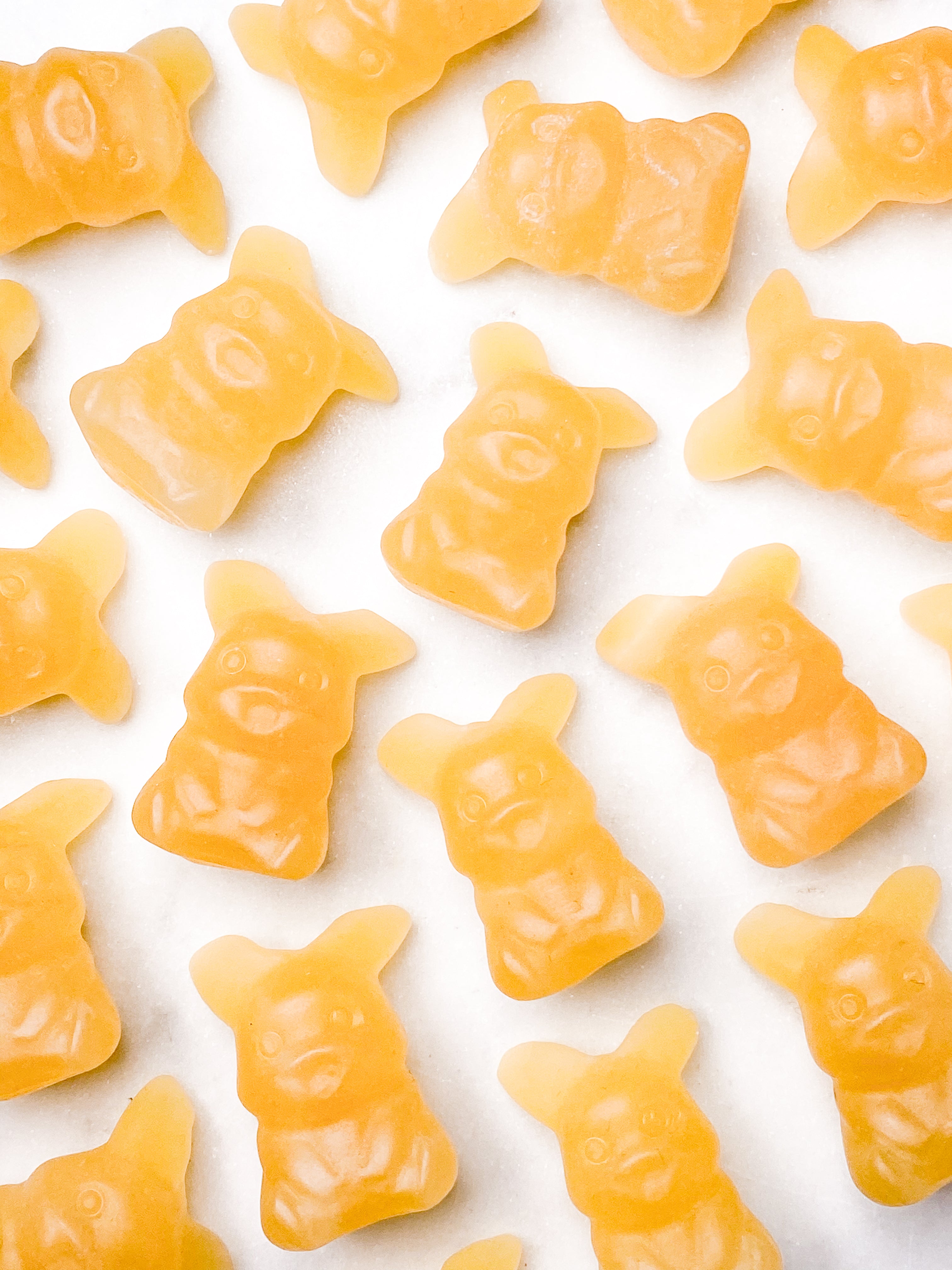 Orange Calcite Pumpkin w. Ribbon