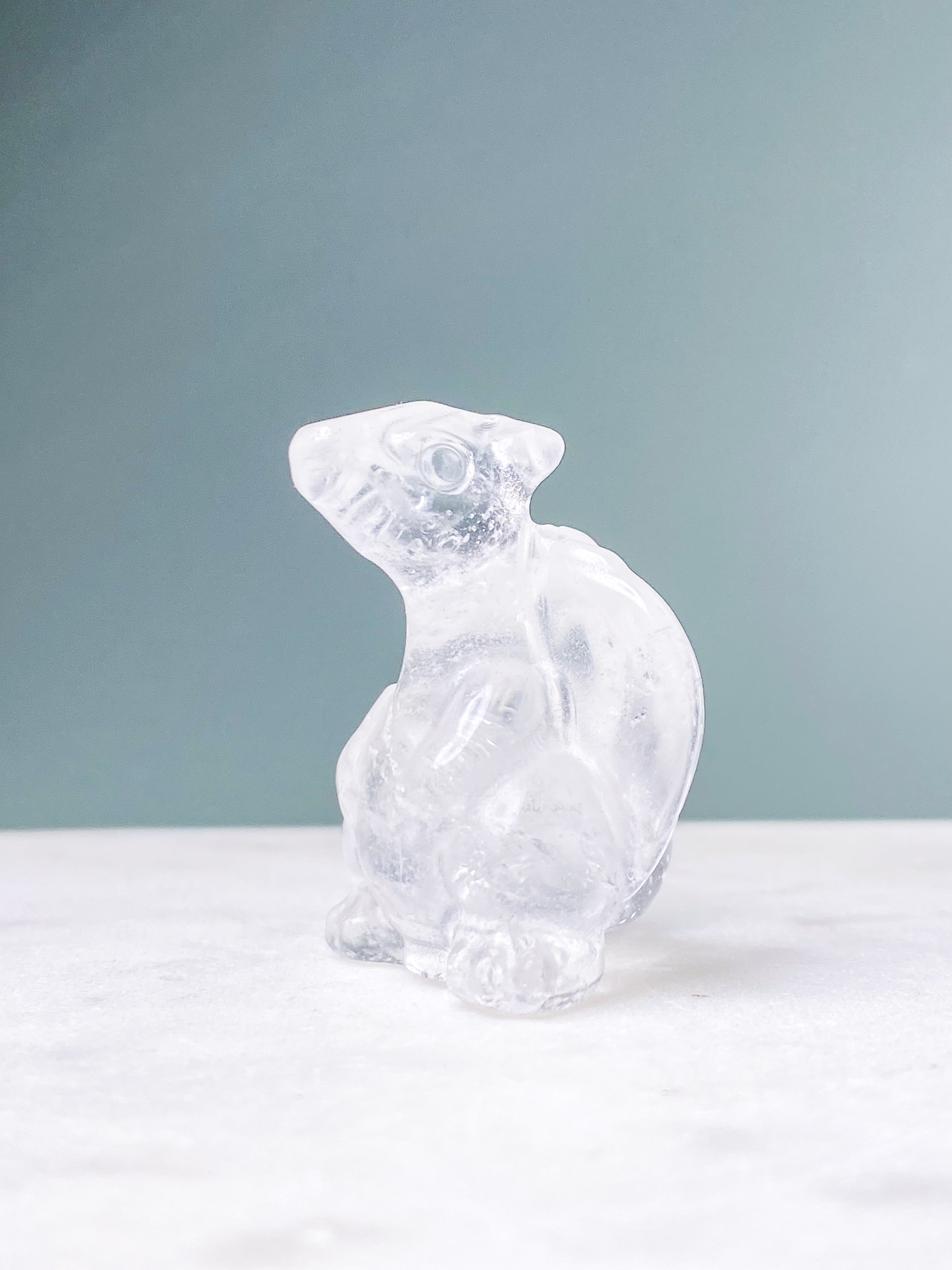 Rock crystal pocket stone