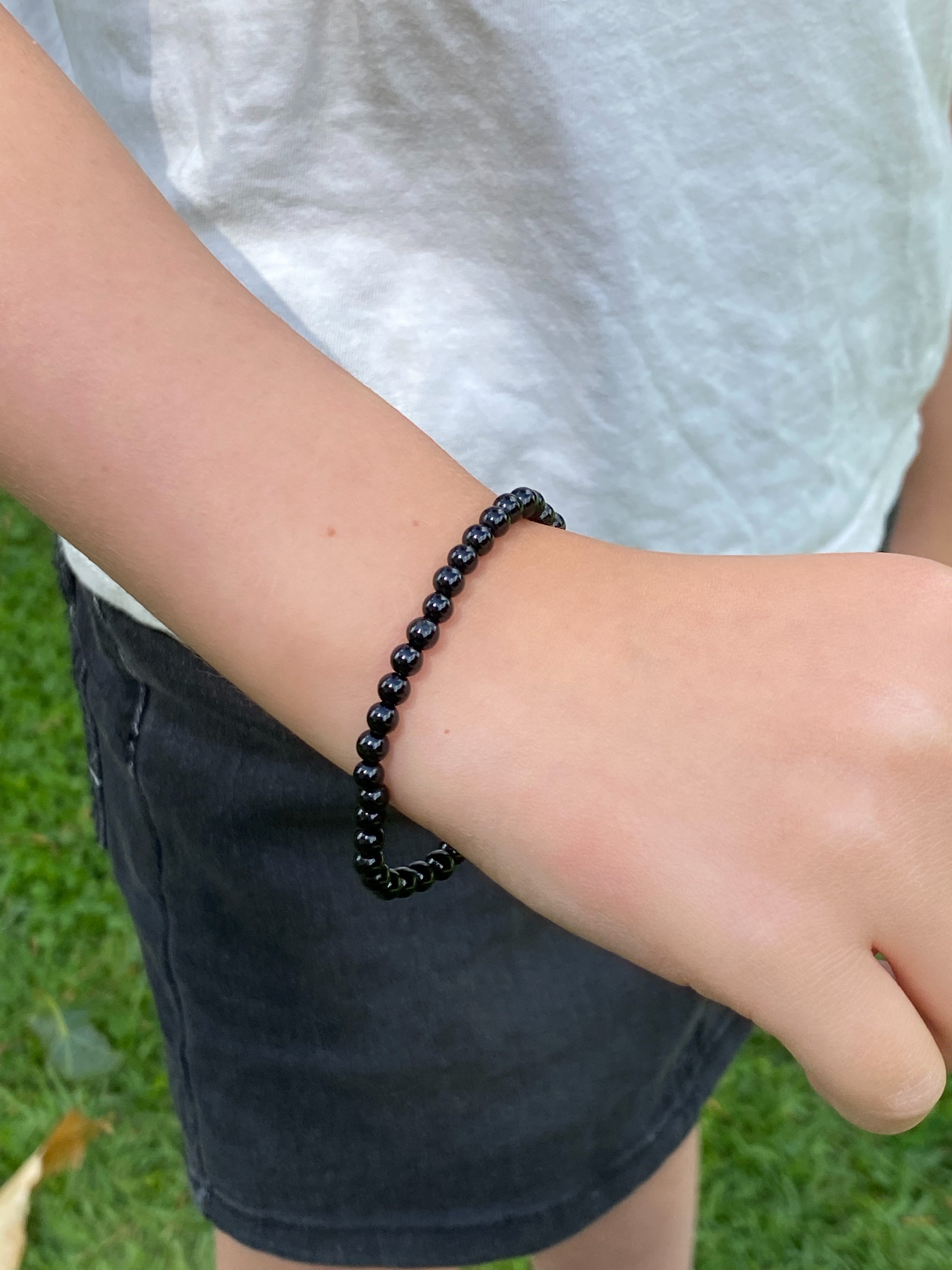 Sort Turmalin Armbånd (Børn)