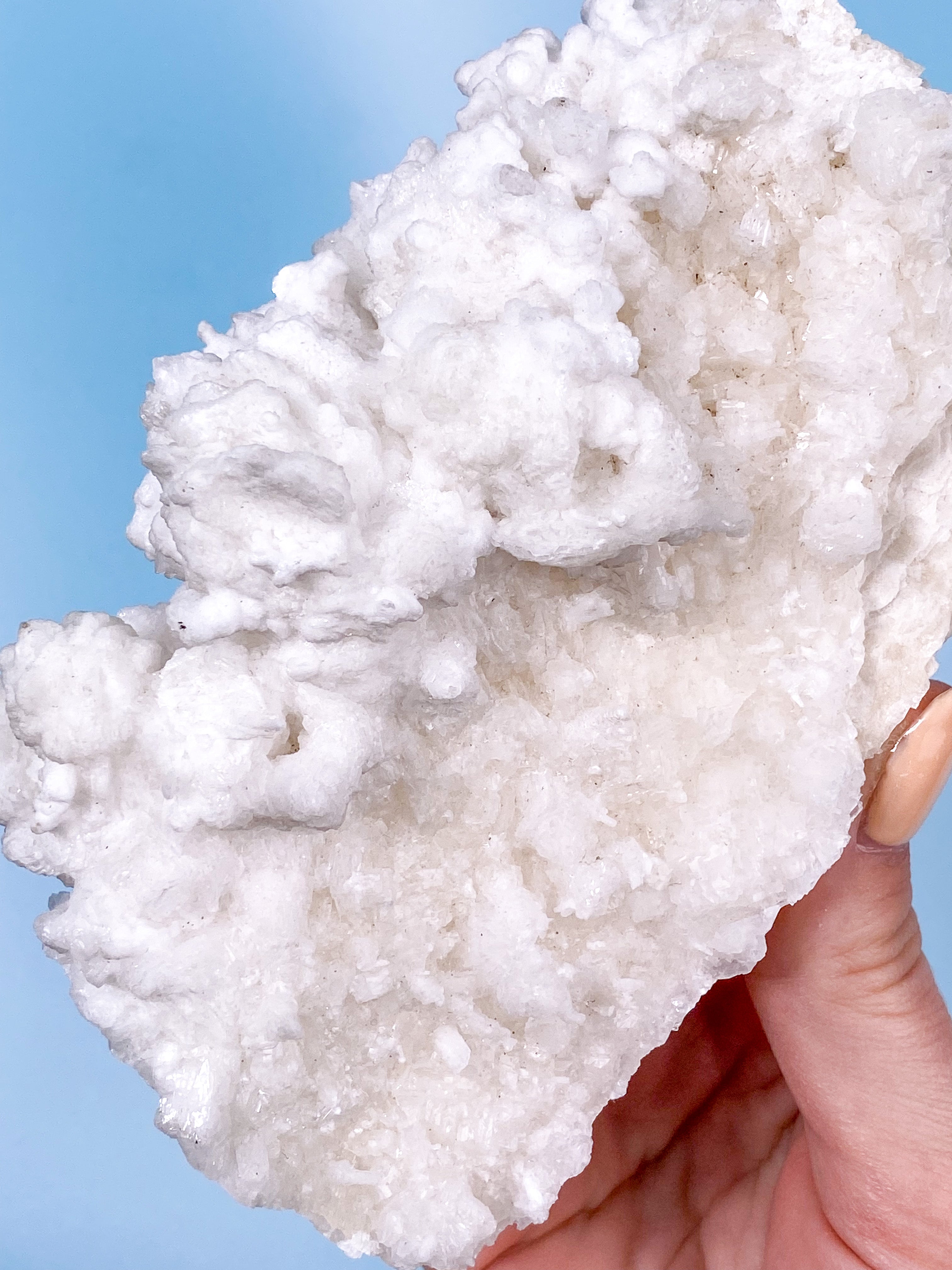 White Aragonite Cluster (No.6)